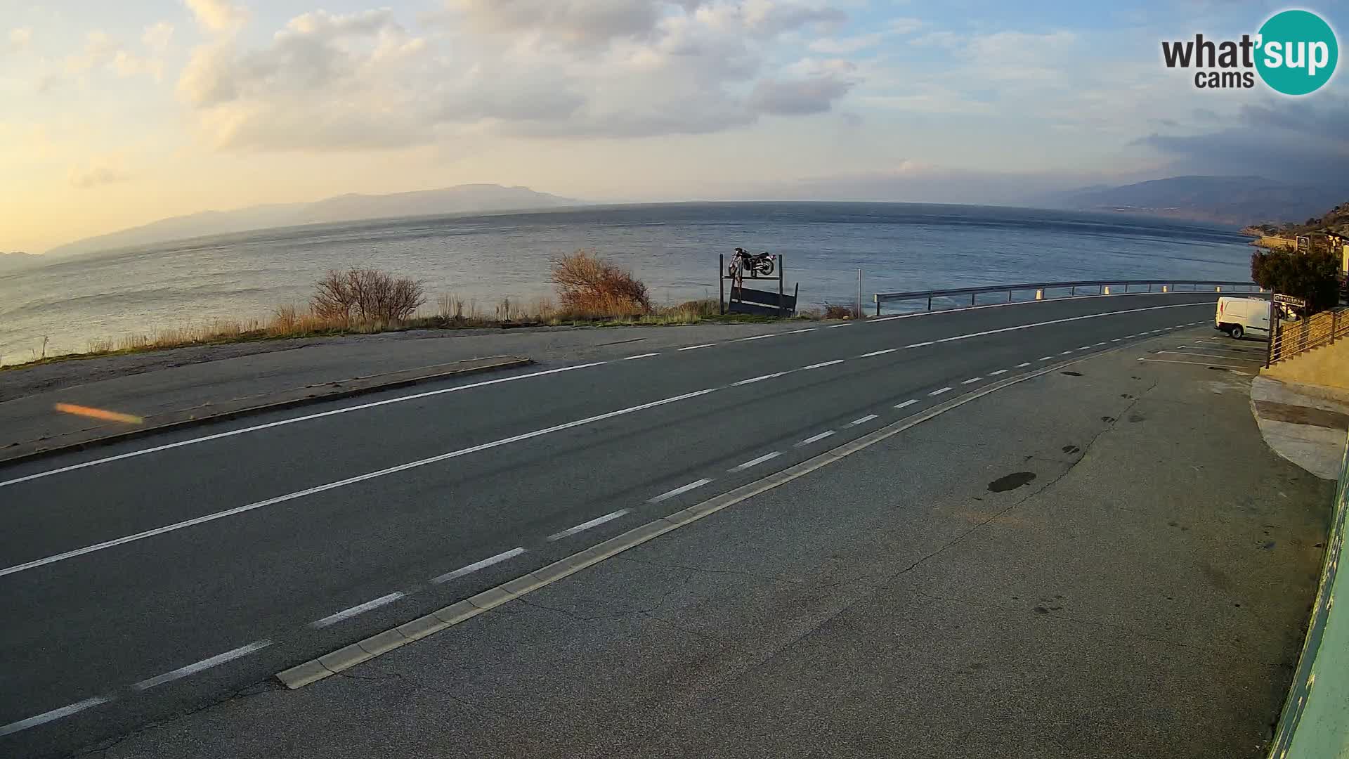 Webcam statale Adriatica D8 vicino SEGNA – Panorama su VEGLIA