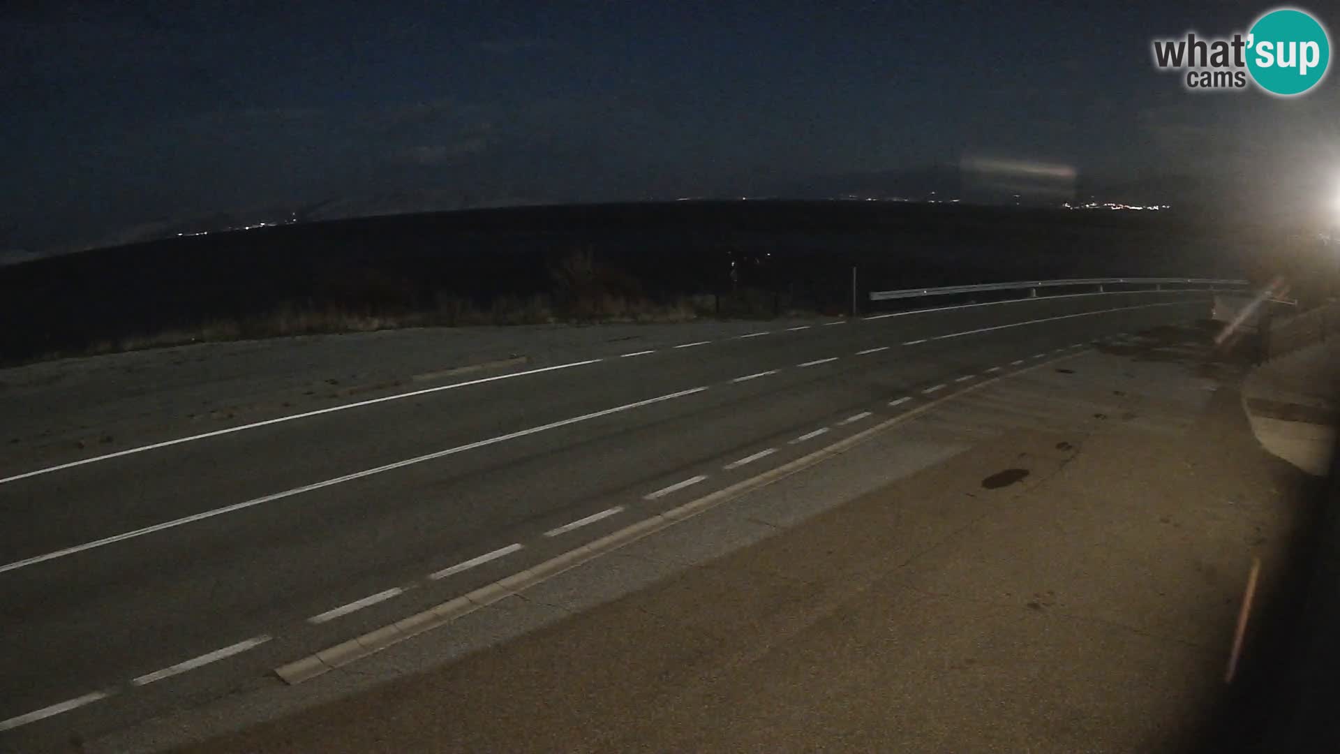 Webcam Adria-Autobahn D8 bei SENJ – Blick auf die Insel KRK