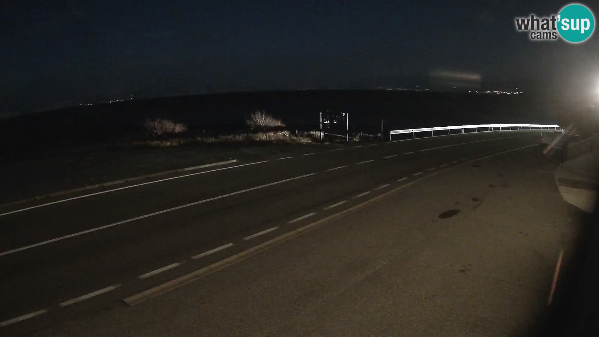 Webcam Adria-Autobahn D8 bei SENJ – Blick auf die Insel KRK