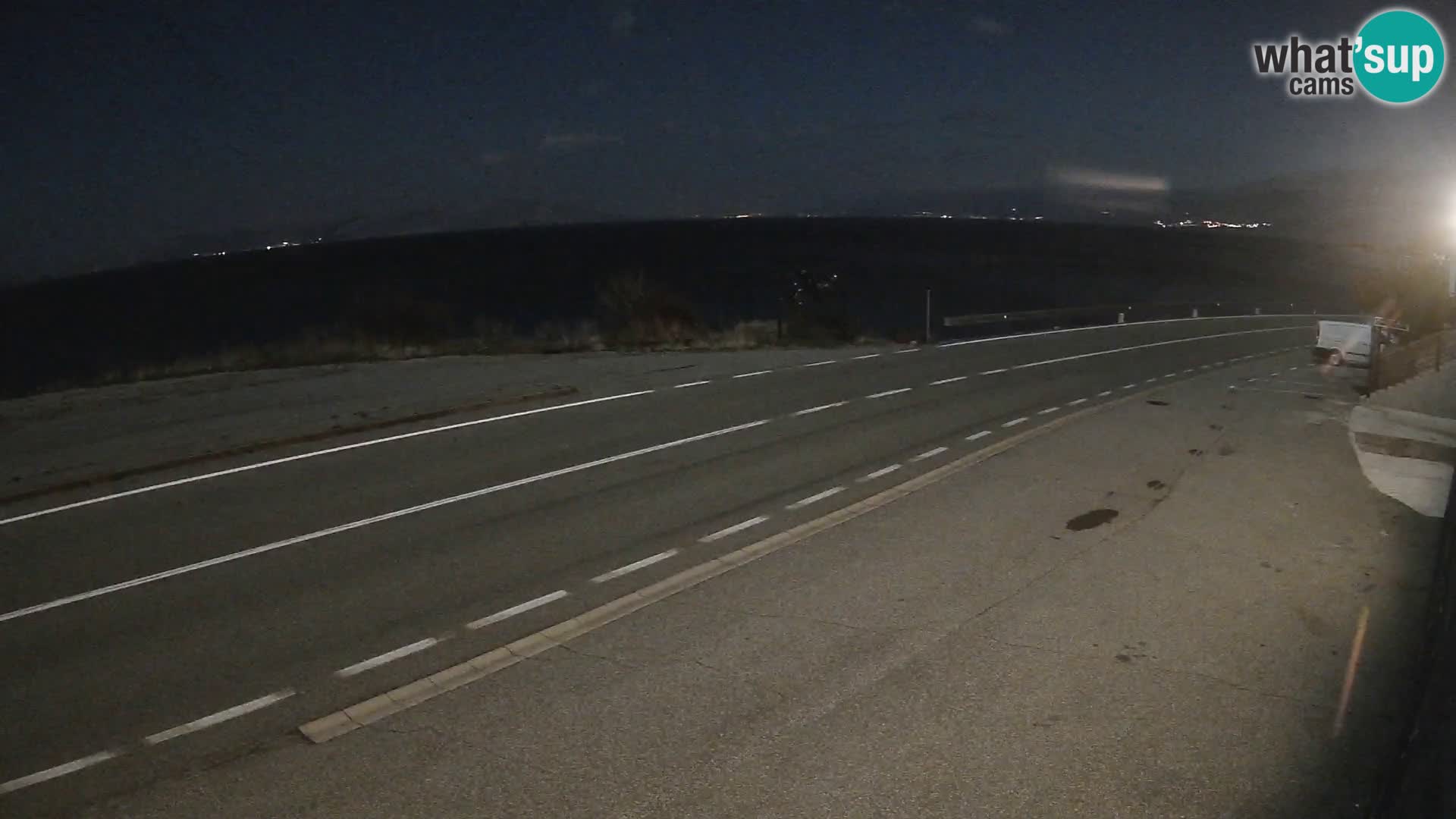 Webcam Adria-Autobahn D8 bei SENJ – Blick auf die Insel KRK