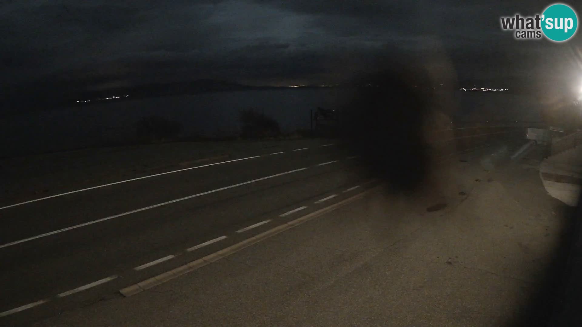 Webcam autopista adriática D8 cerca de SENJ – vista de la isla de KRK