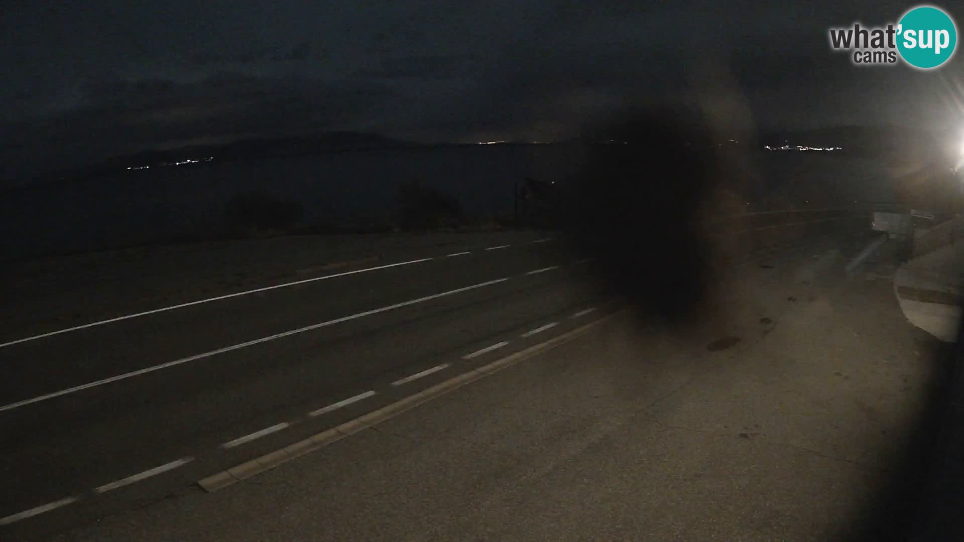 Webcam Adriatic highway D8 near SENJ – view to KRK island