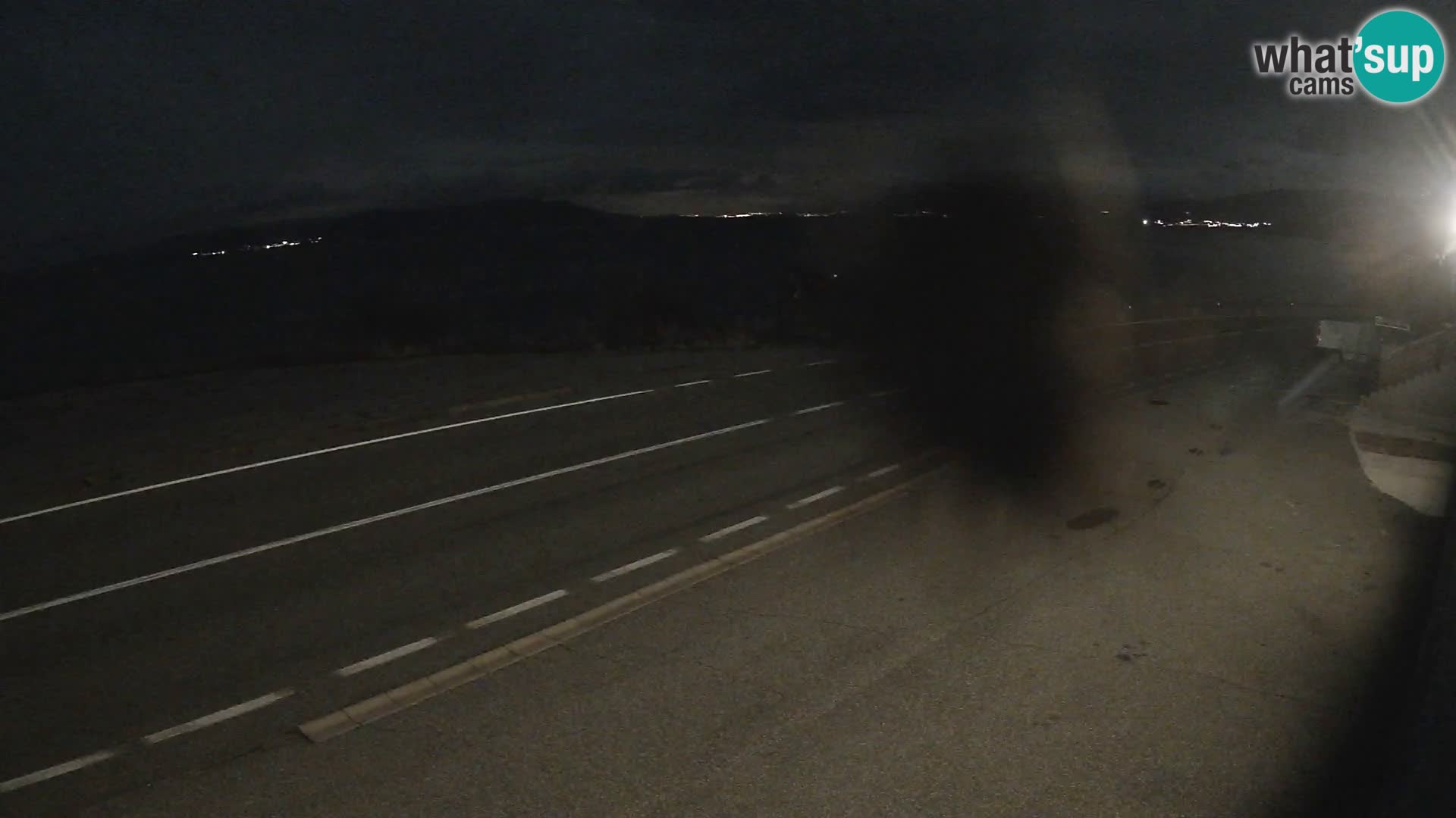 Webcam Adriatic highway D8 near SENJ – view to KRK island