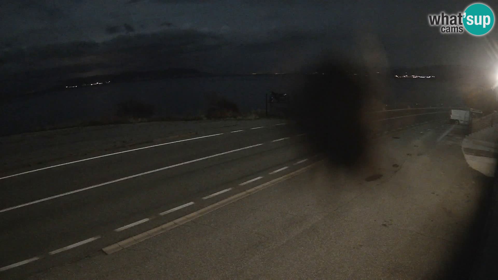 Webcam autoroute Adriatique D8 près de SENJ – vue sur l’île de KRK