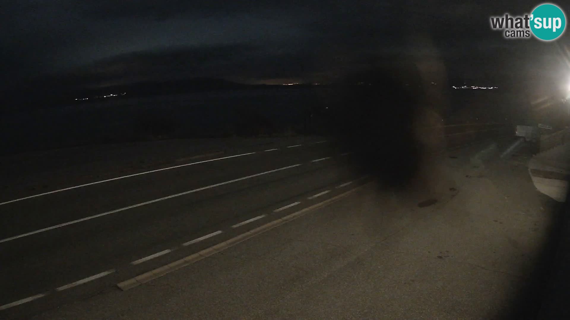 Webcam Adriatic highway D8 near SENJ – view to KRK island