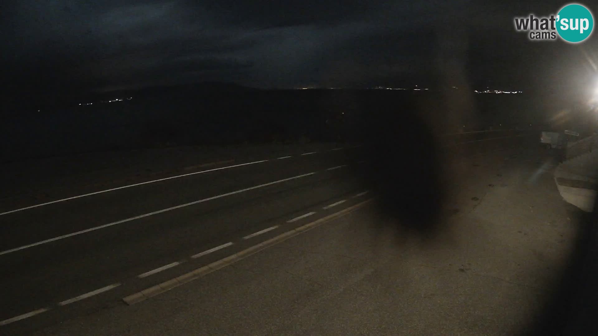 Webcam Adriatic highway D8 near SENJ – view to KRK island