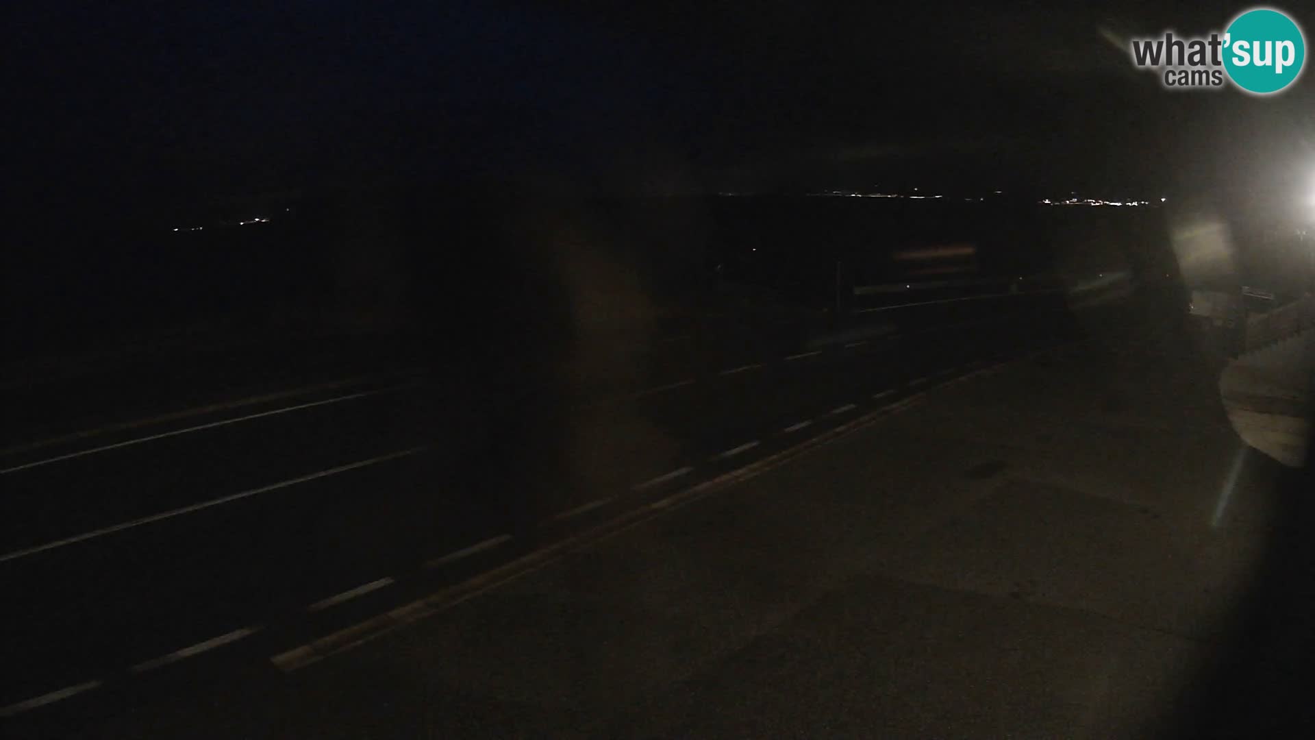 Webcam Adria-Autobahn D8 bei SENJ – Blick auf die Insel KRK