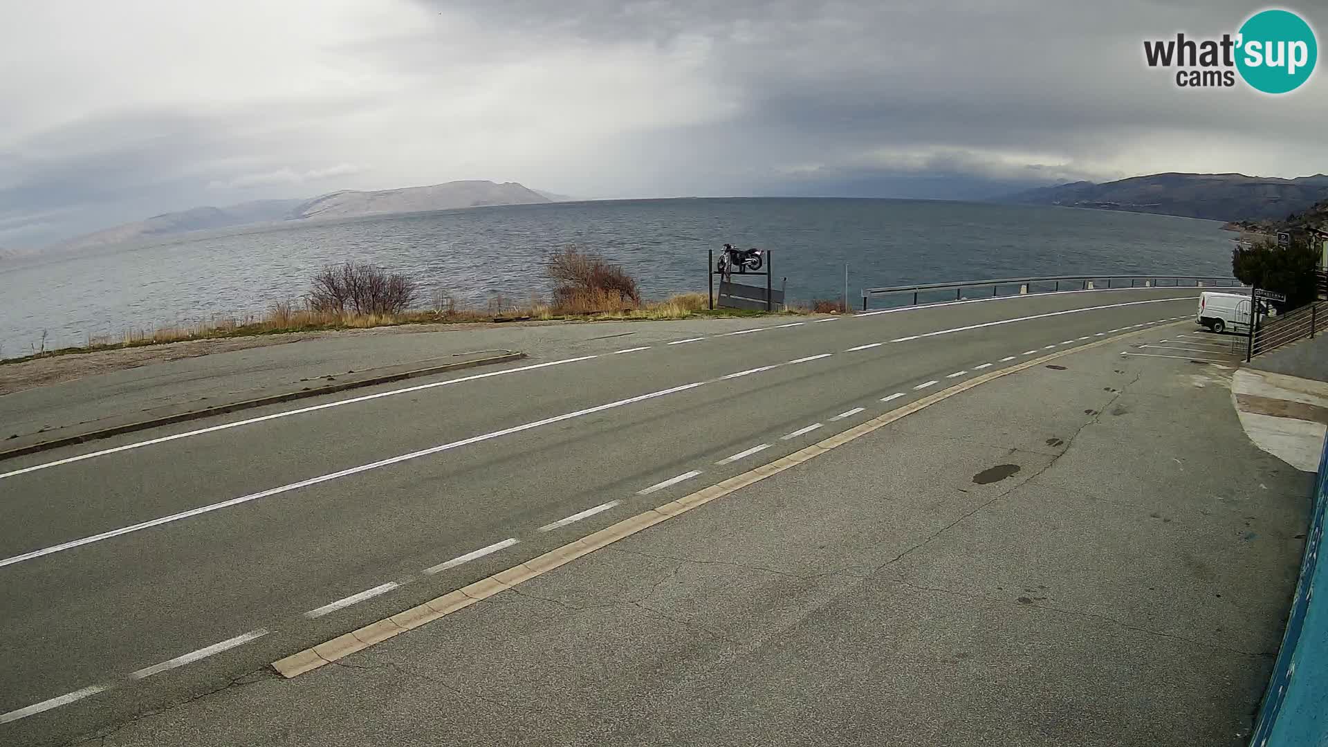 Webcam statale Adriatica D8 vicino SEGNA – Panorama su VEGLIA