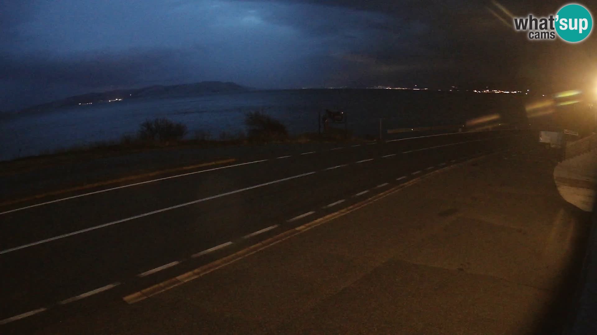 Webcam Adria-Autobahn D8 bei SENJ – Blick auf die Insel KRK