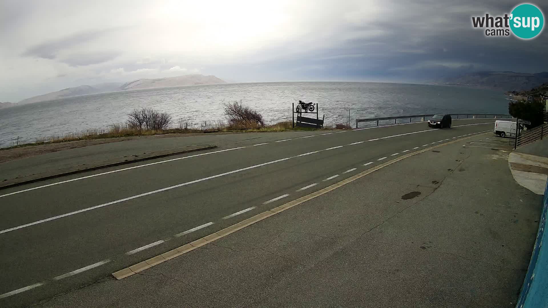 Webcam statale Adriatica D8 vicino SEGNA – Panorama su VEGLIA