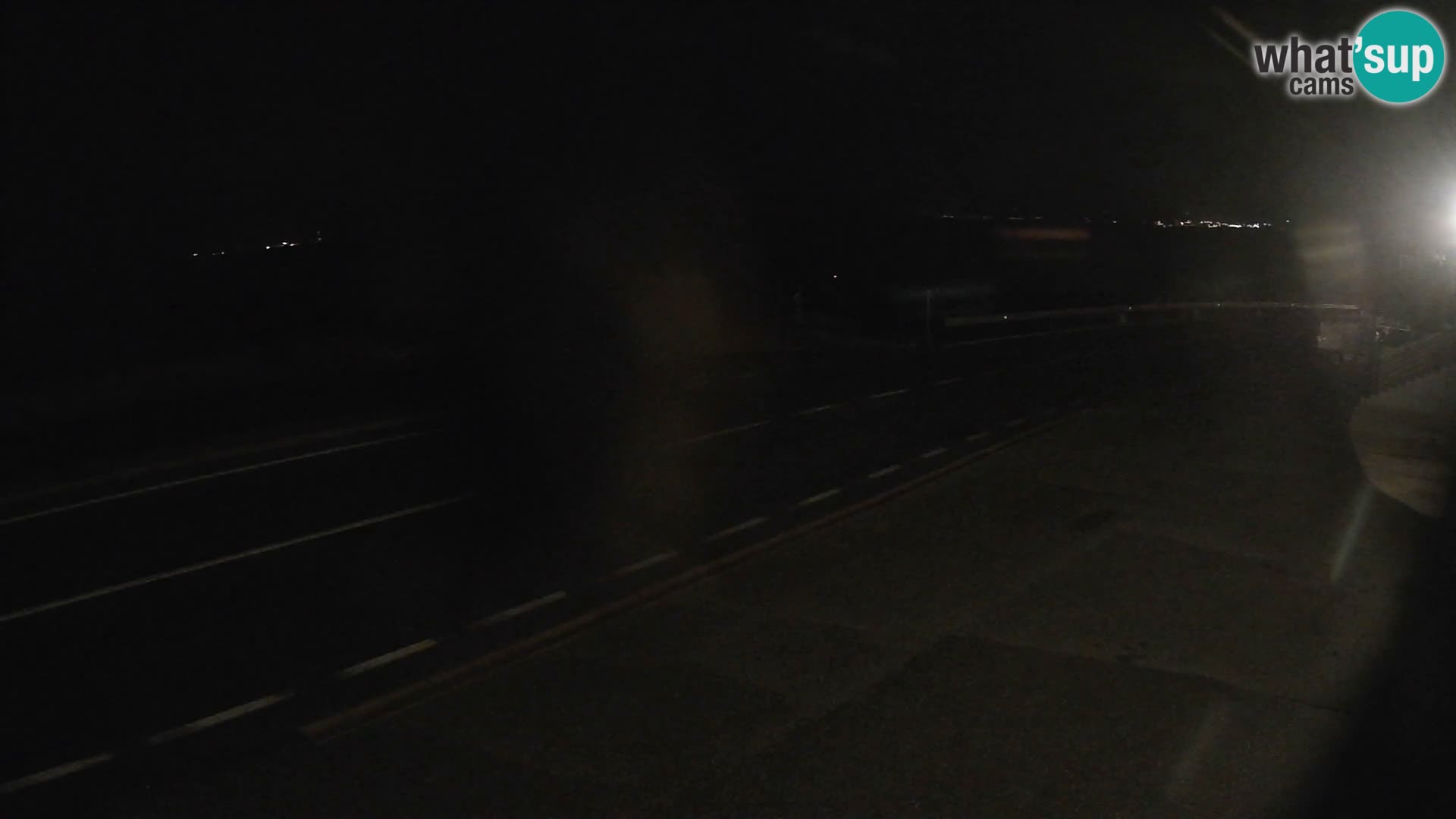 Webcam Adriatic highway D8 near SENJ – view to KRK island