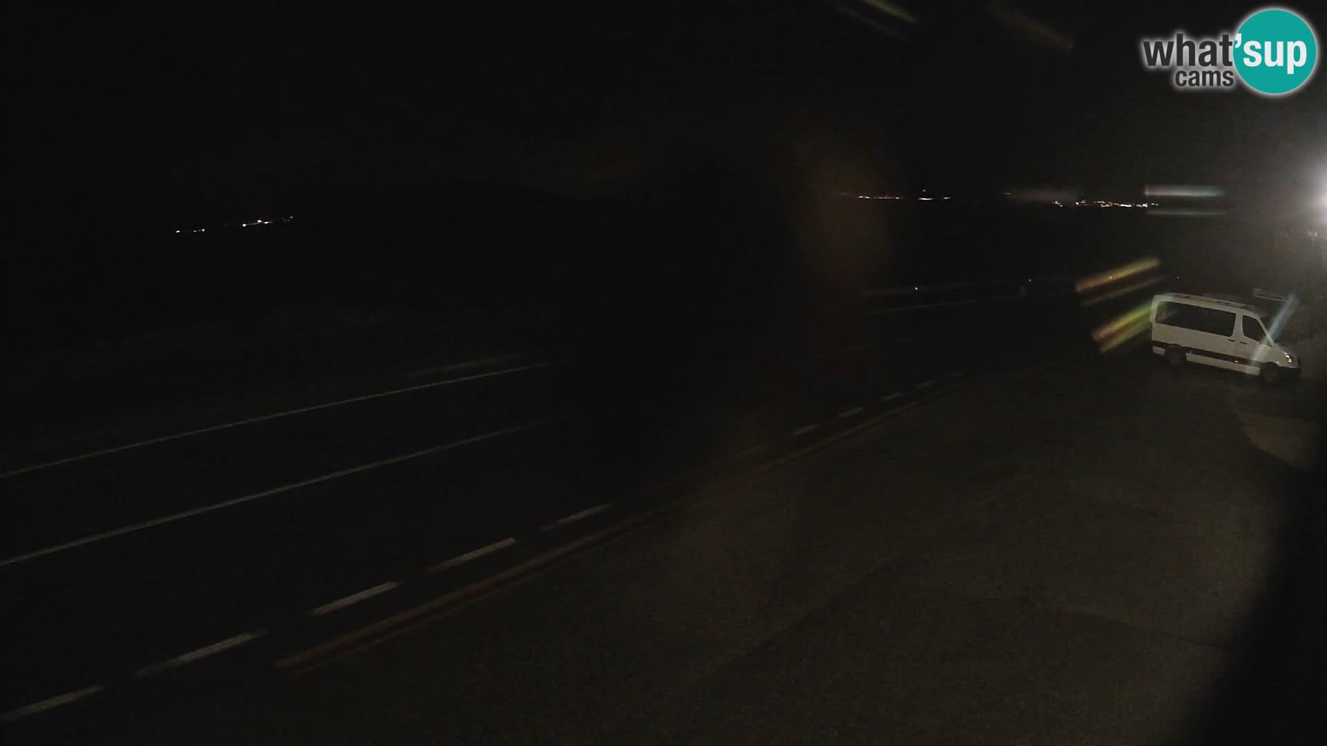 Webcam autopista adriática D8 cerca de SENJ – vista de la isla de KRK