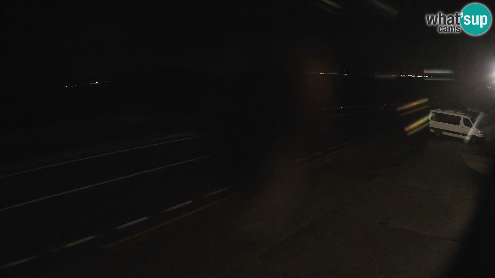 Webcam Adriatic highway D8 near SENJ – view to KRK island