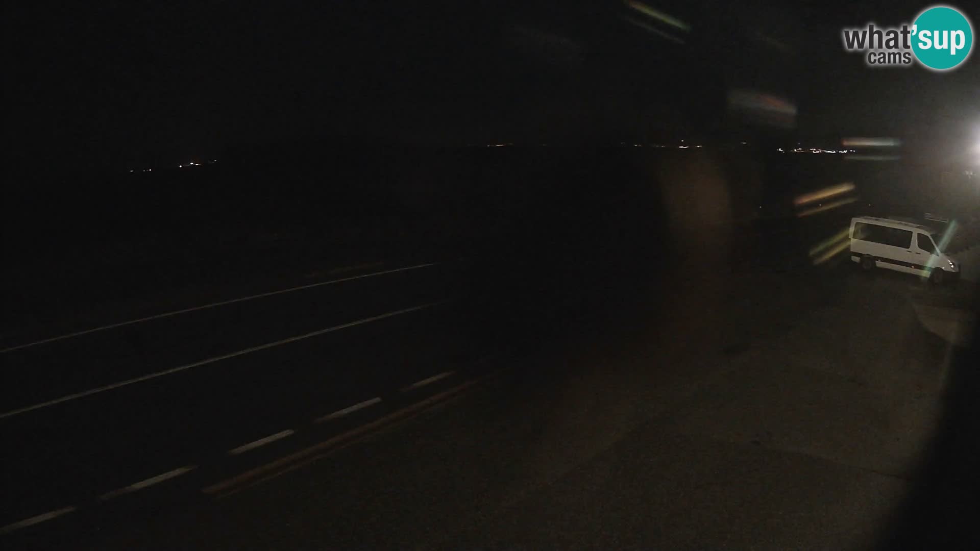 Webcam autopista adriática D8 cerca de SENJ – vista de la isla de KRK