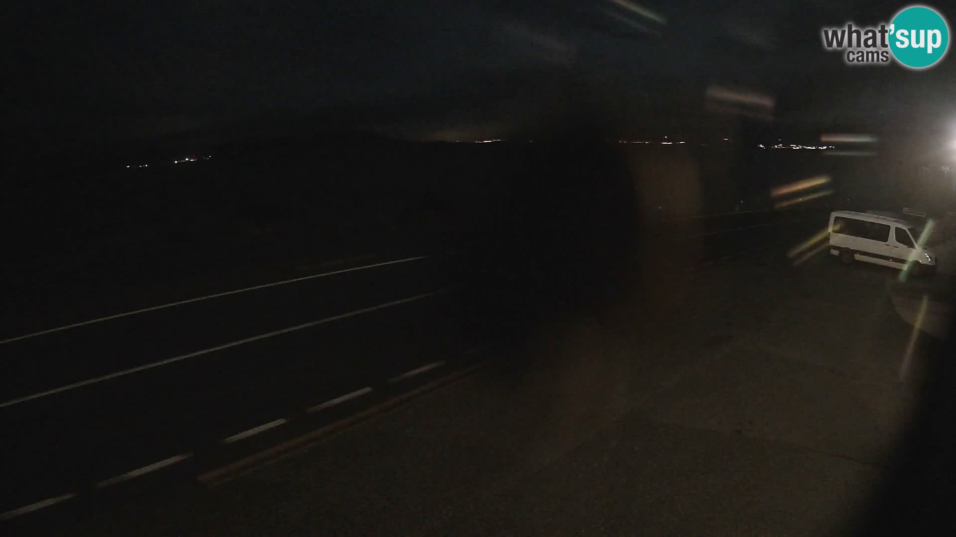 Webcam Adriatic highway D8 near SENJ – view to KRK island