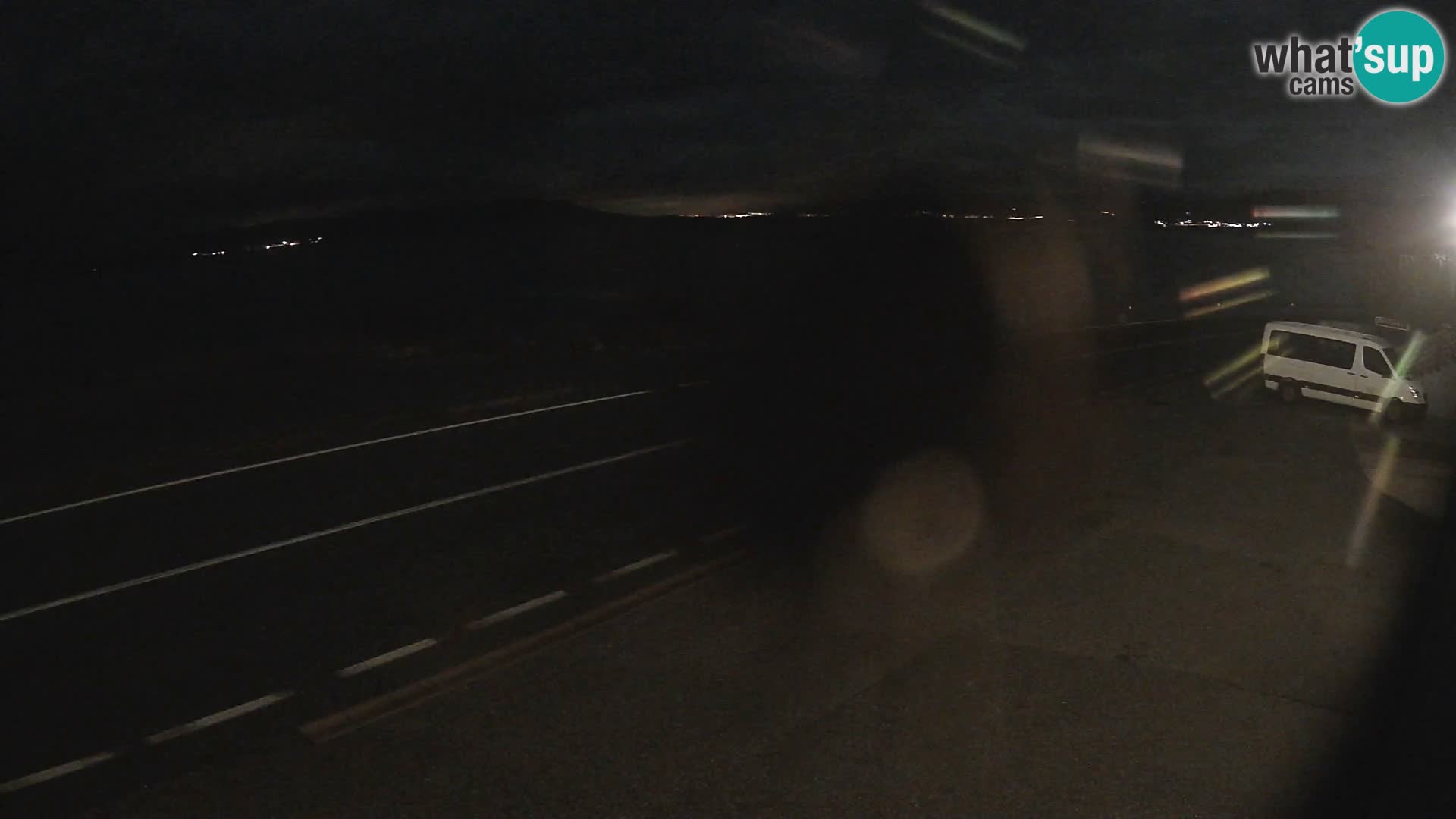 Webcam Adriatic highway D8 near SENJ – view to KRK island