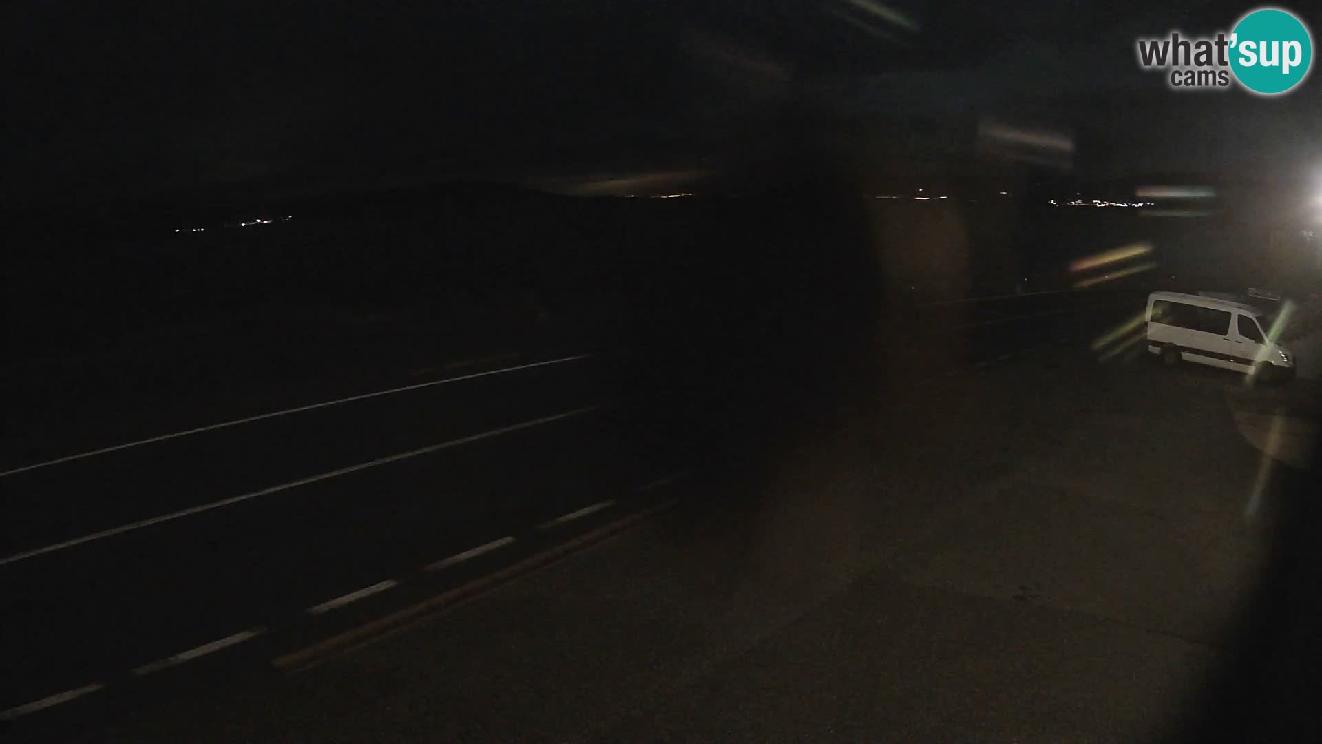 Webcam autoroute Adriatique D8 près de SENJ – vue sur l’île de KRK