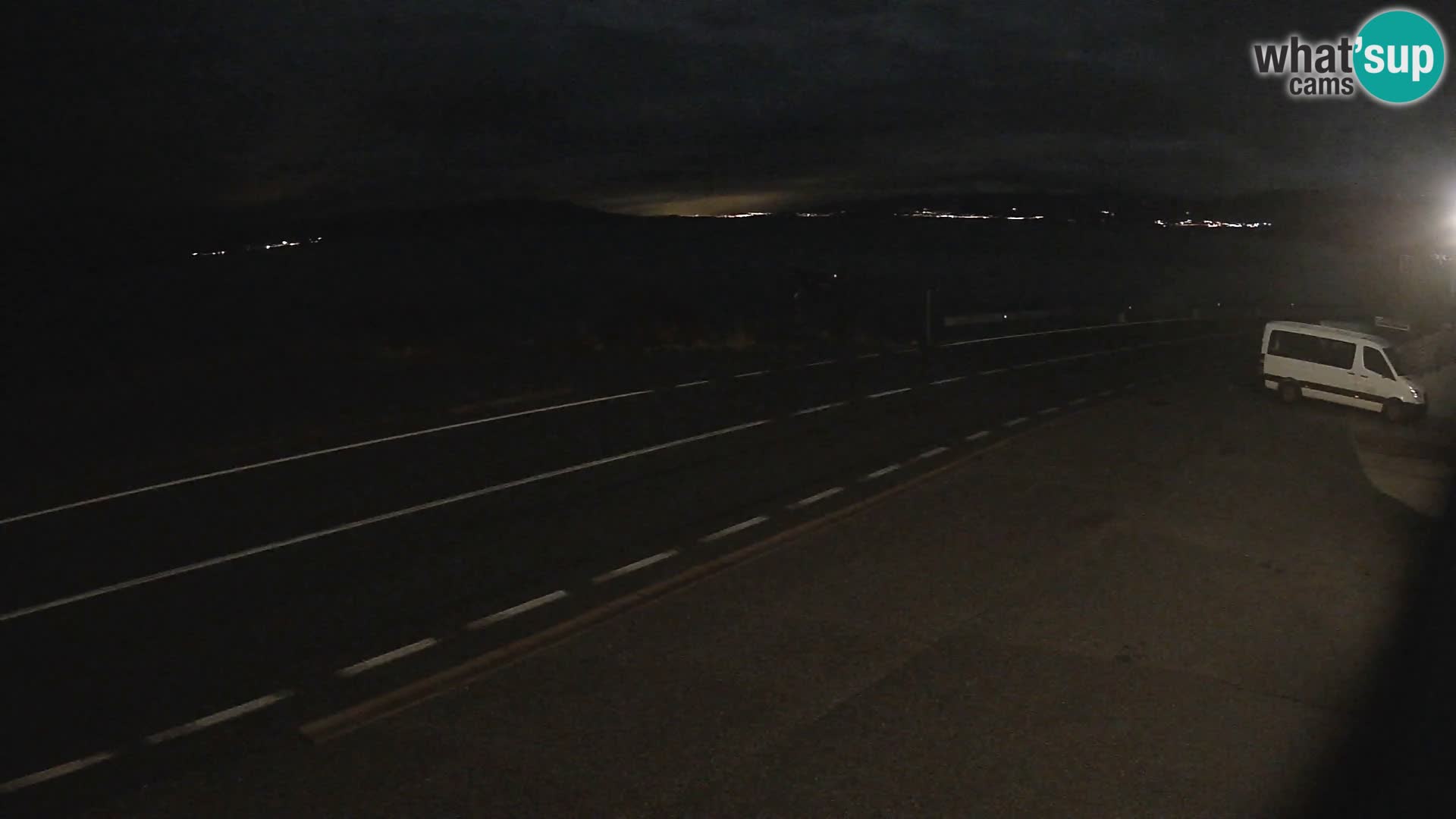 Webcam autoroute Adriatique D8 près de SENJ – vue sur l’île de KRK