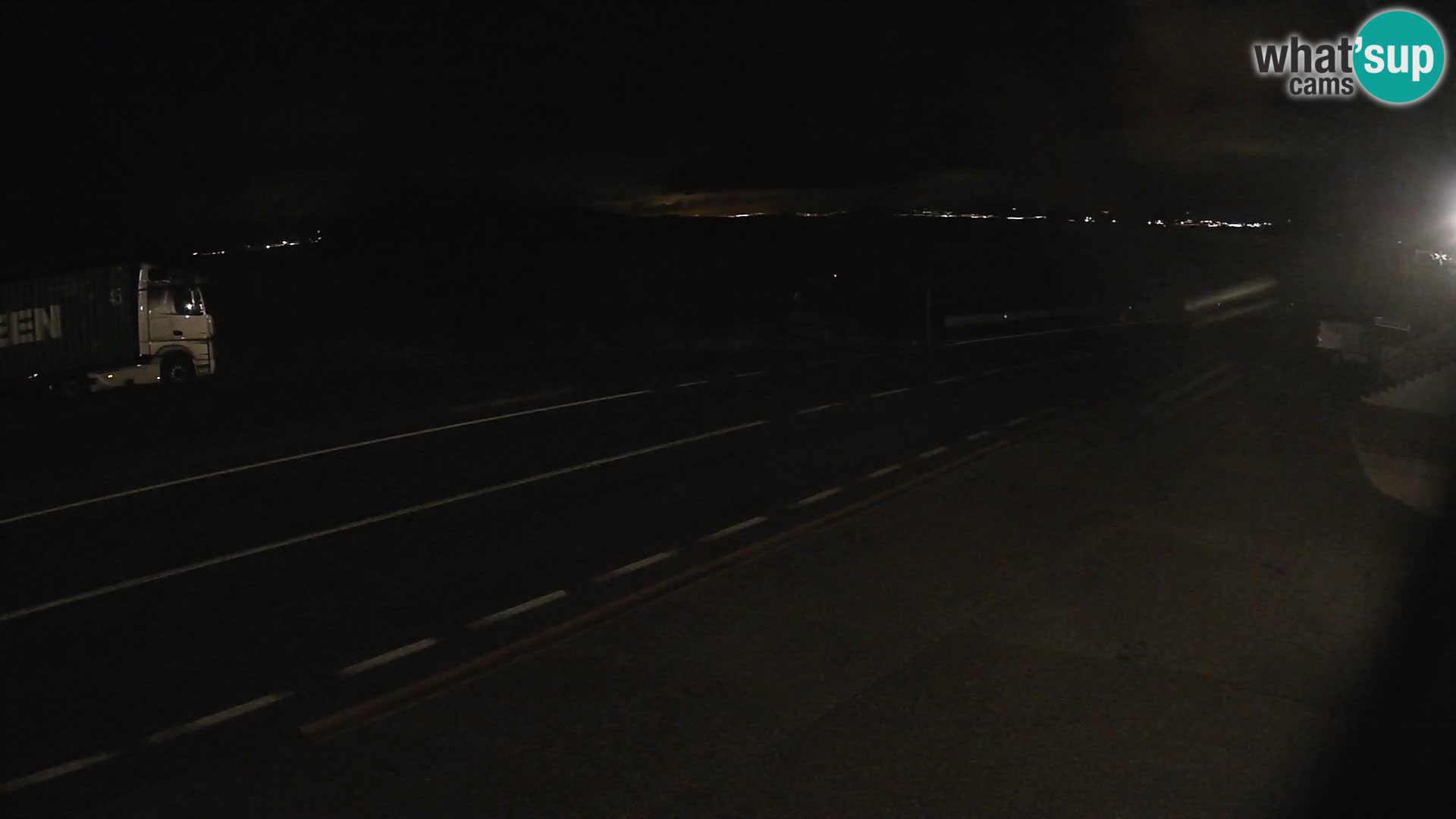 Webcam autoroute Adriatique D8 près de SENJ – vue sur l’île de KRK