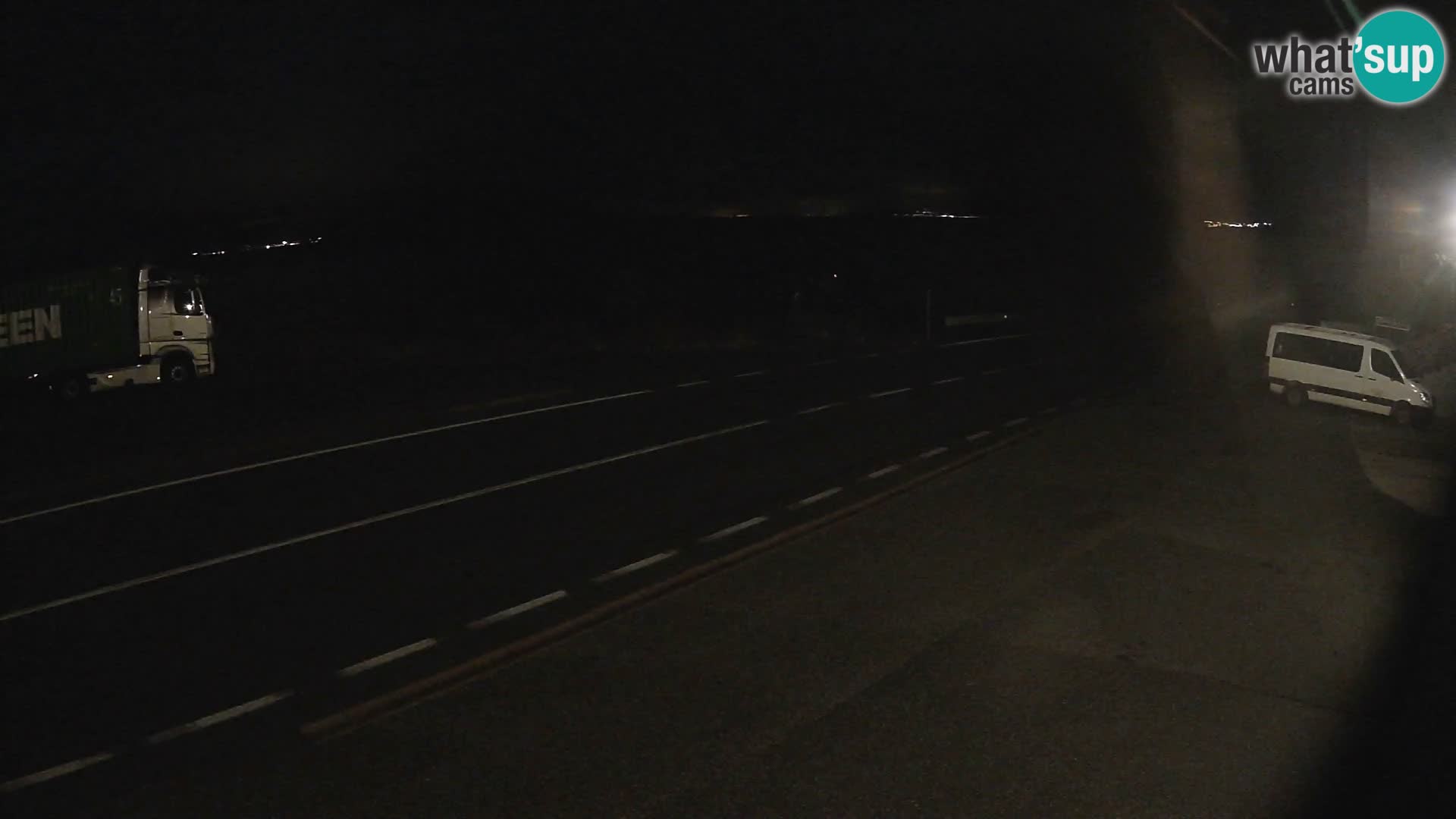 Webcam statale Adriatica D8 vicino SEGNA – Panorama su VEGLIA