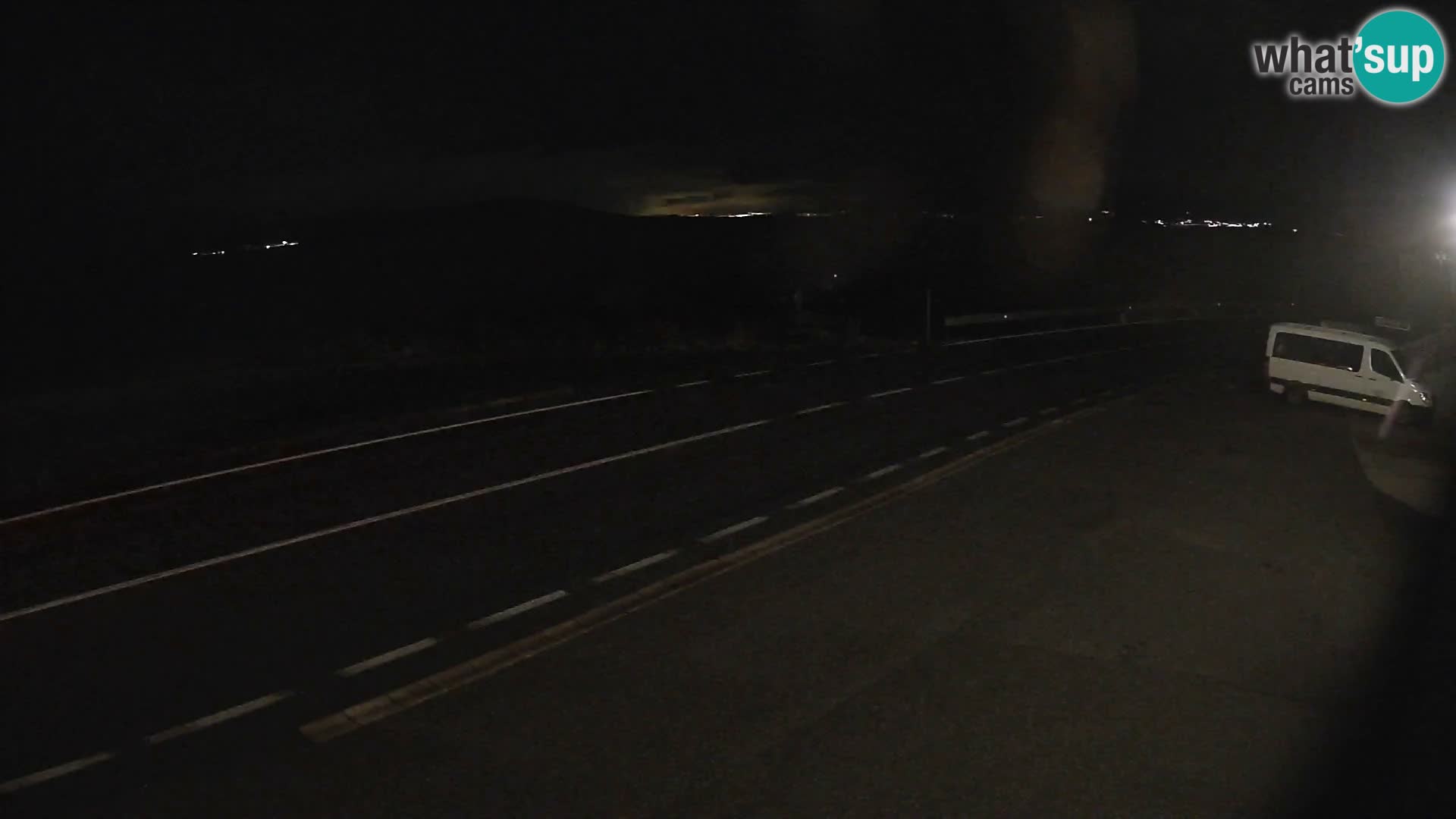 Webcam autoroute Adriatique D8 près de SENJ – vue sur l’île de KRK