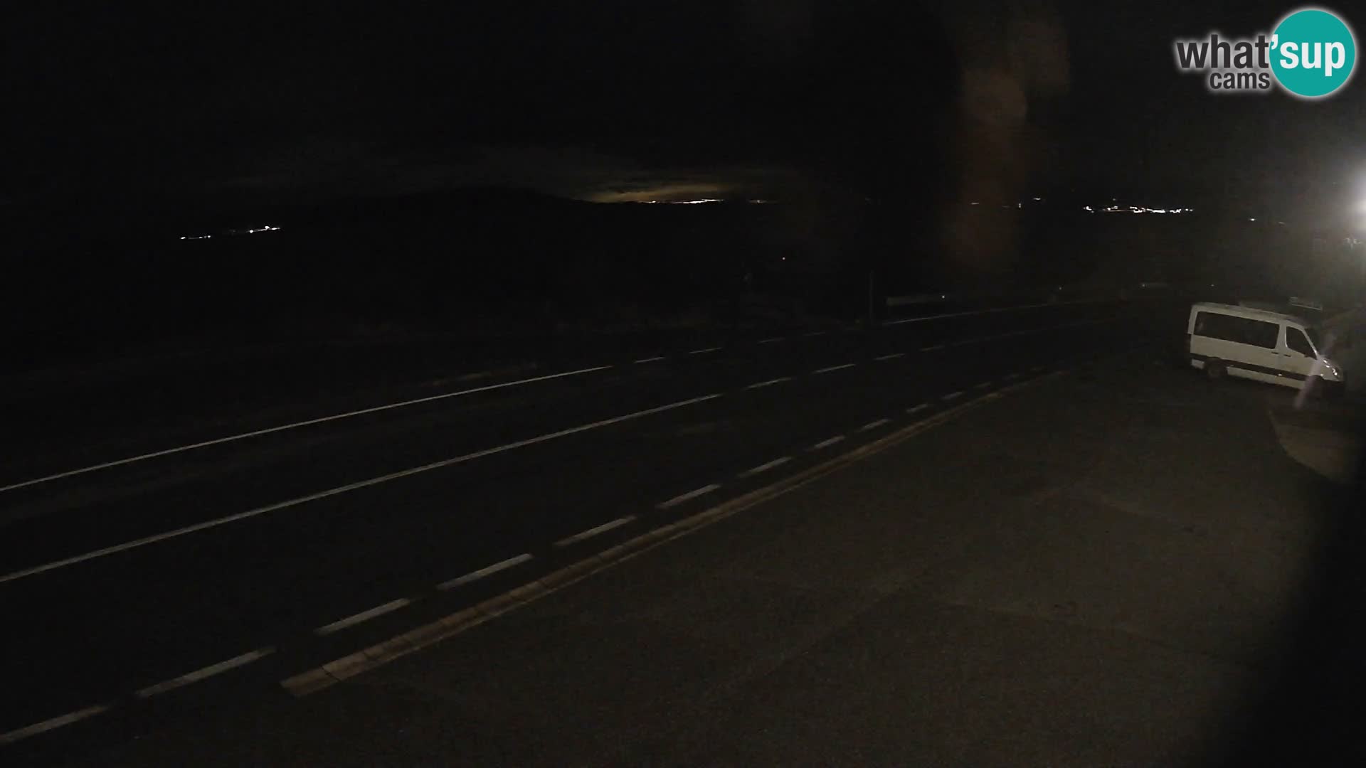 Webcam Adria-Autobahn D8 bei SENJ – Blick auf die Insel KRK