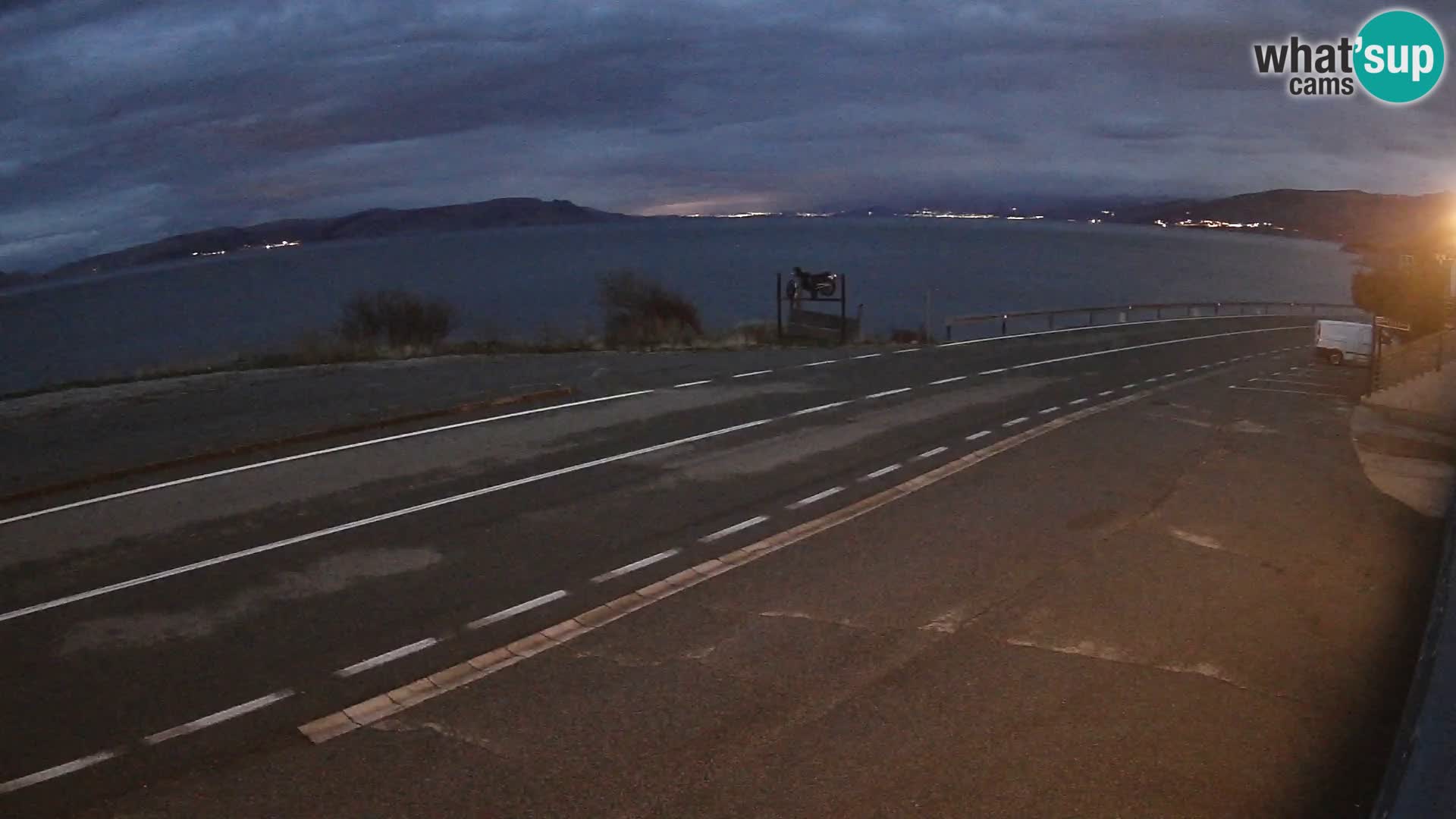 Webcam statale Adriatica D8 vicino SEGNA – Panorama su VEGLIA