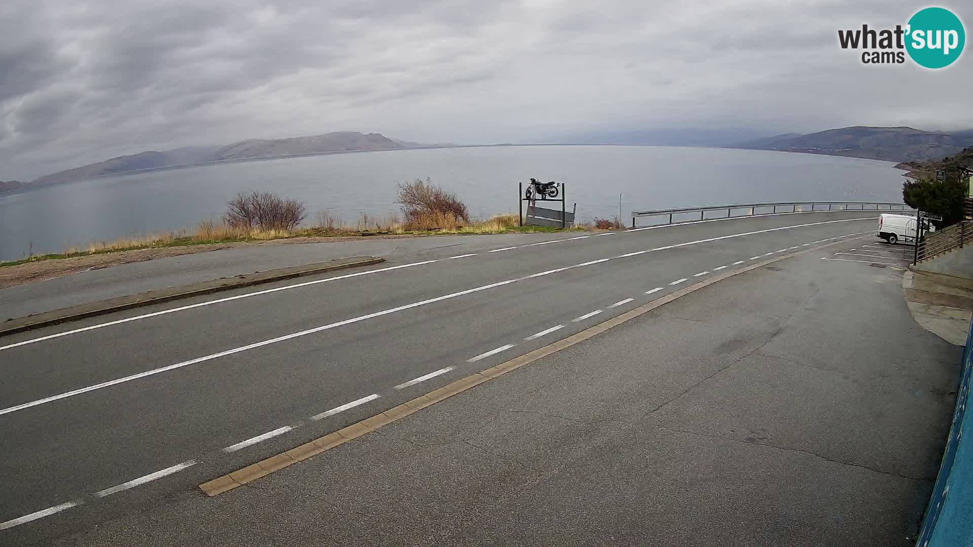 Web kamera Jadranska Magistrala kod SENJa – pogled na KRK