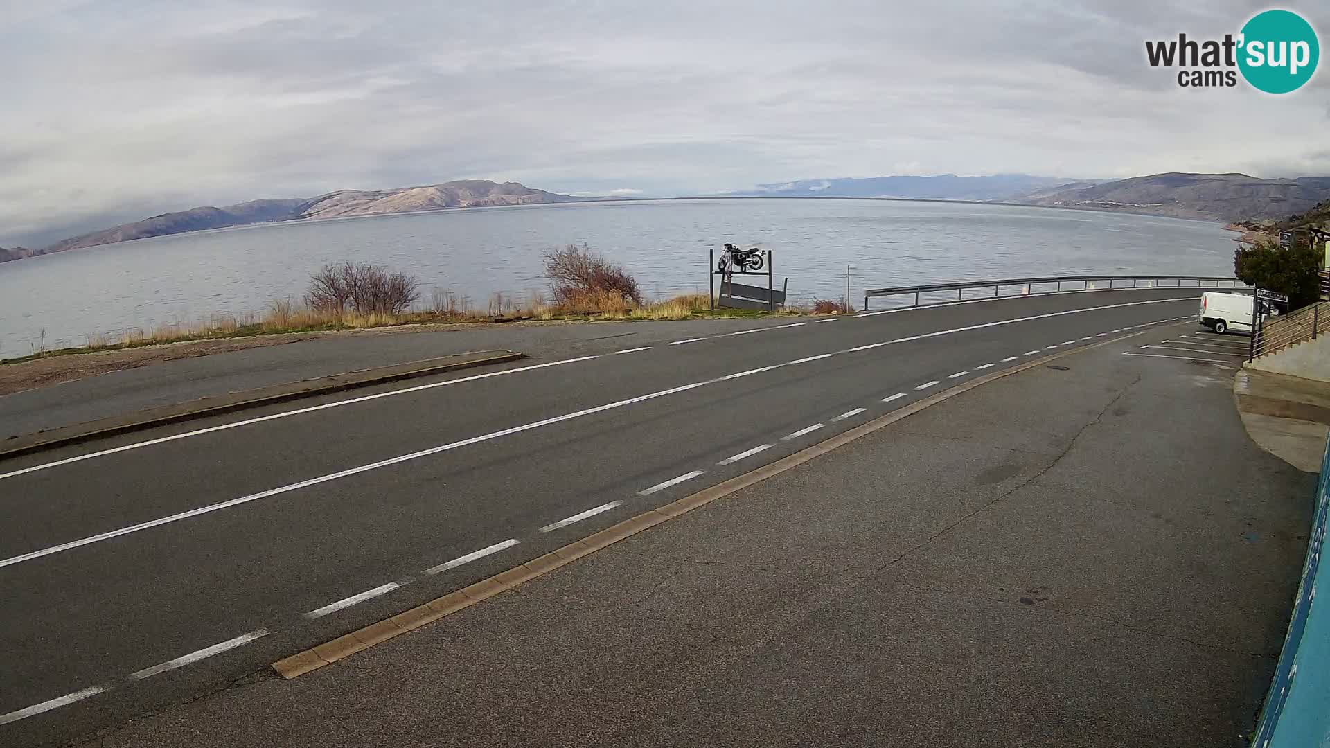 Web kamera Jadranska Magistrala kod SENJa – pogled na KRK