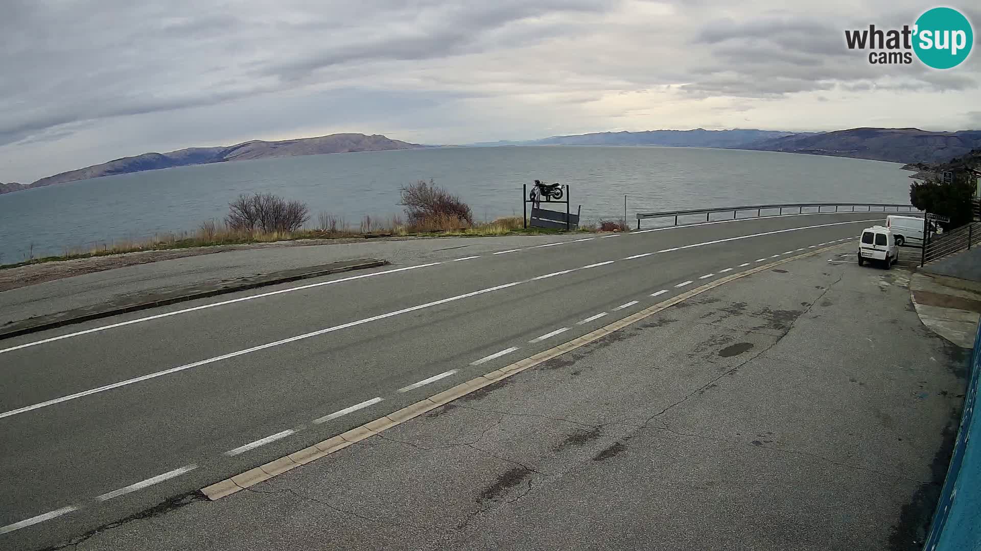 Webcam statale Adriatica D8 vicino SEGNA – Panorama su VEGLIA