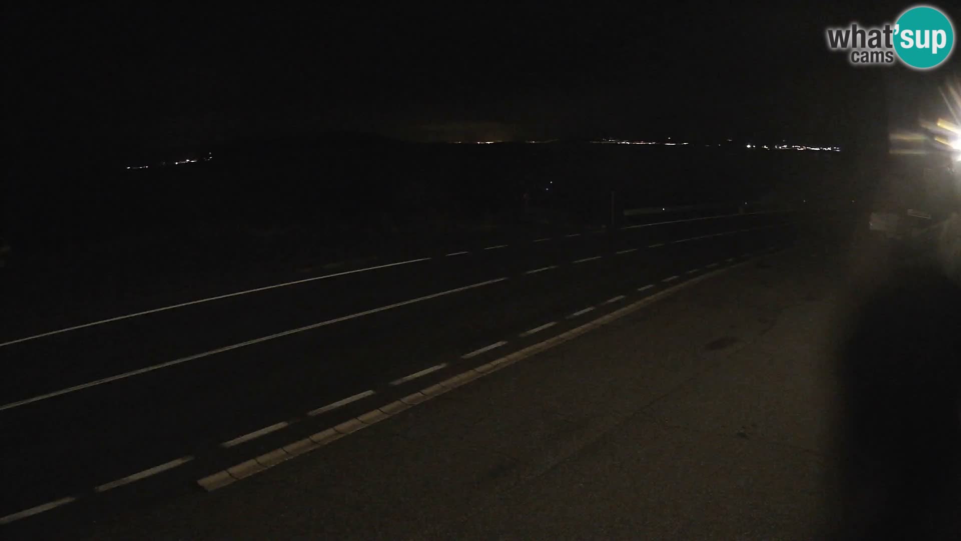 Webcam Adria-Autobahn D8 bei SENJ – Blick auf die Insel KRK