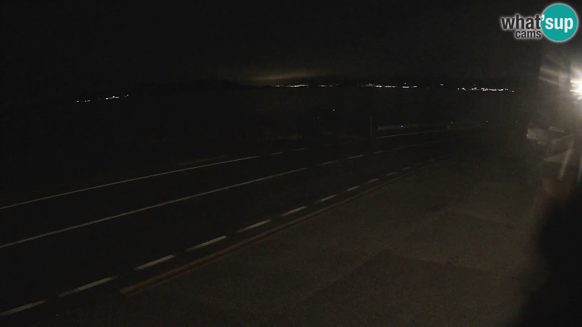 Webcam Adriatic highway D8 near SENJ – view to KRK island