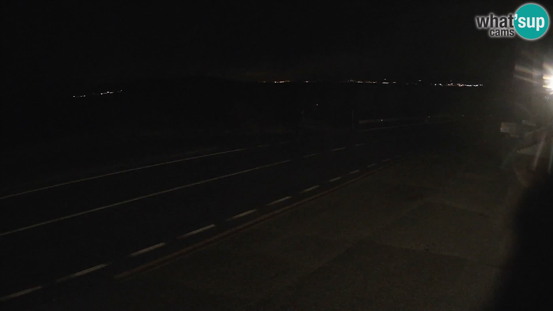 Webcam Adria-Autobahn D8 bei SENJ – Blick auf die Insel KRK