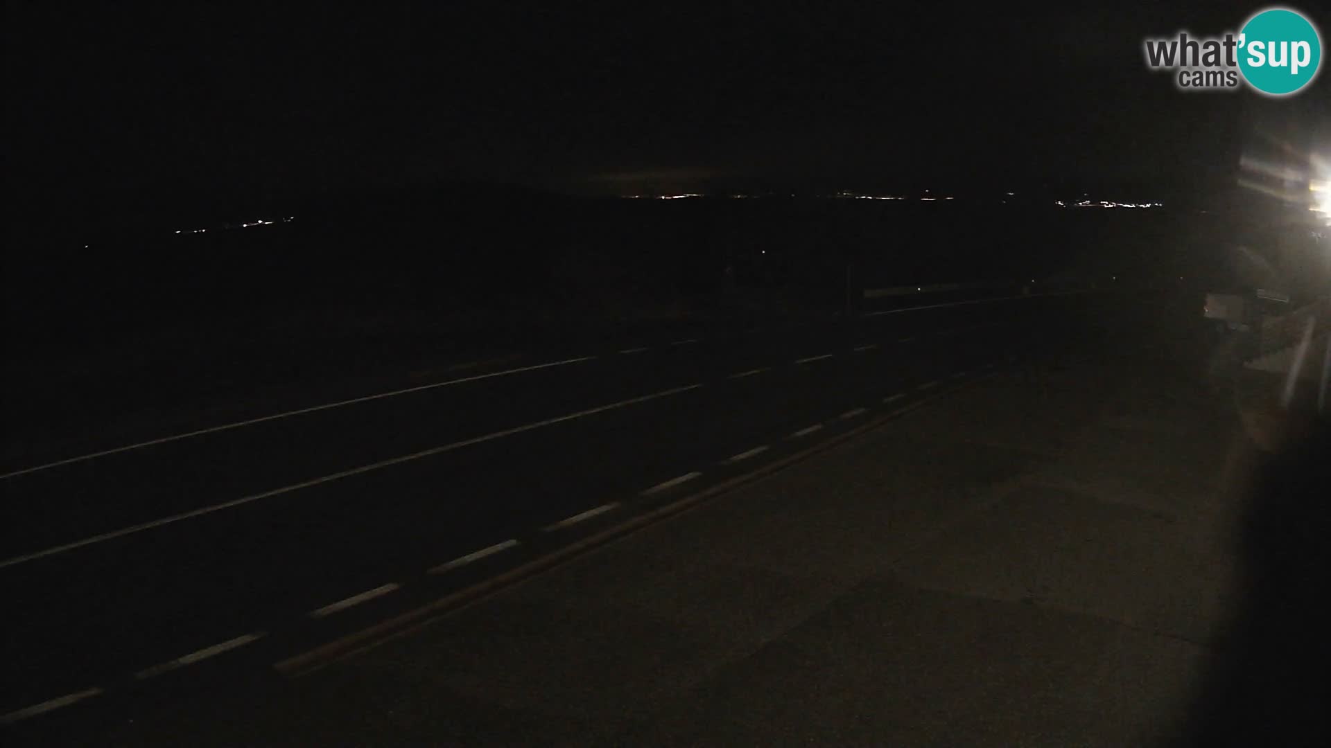 Webcam Adriatic highway D8 near SENJ – view to KRK island