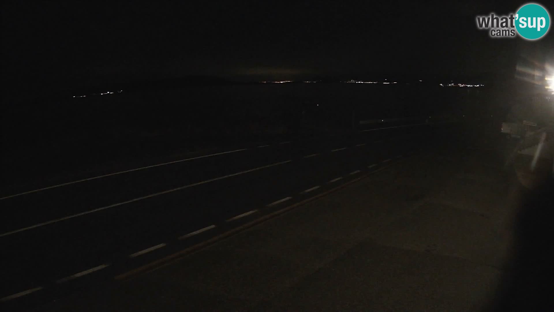 Webcam autoroute Adriatique D8 près de SENJ – vue sur l’île de KRK