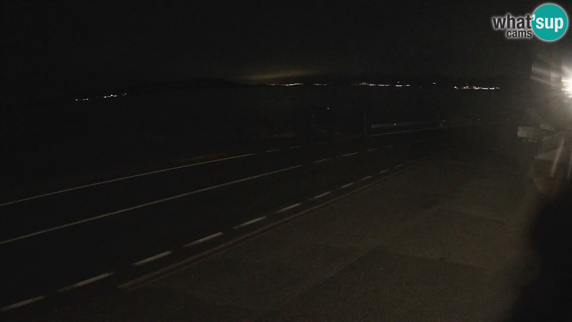 Webcam Adria-Autobahn D8 bei SENJ – Blick auf die Insel KRK