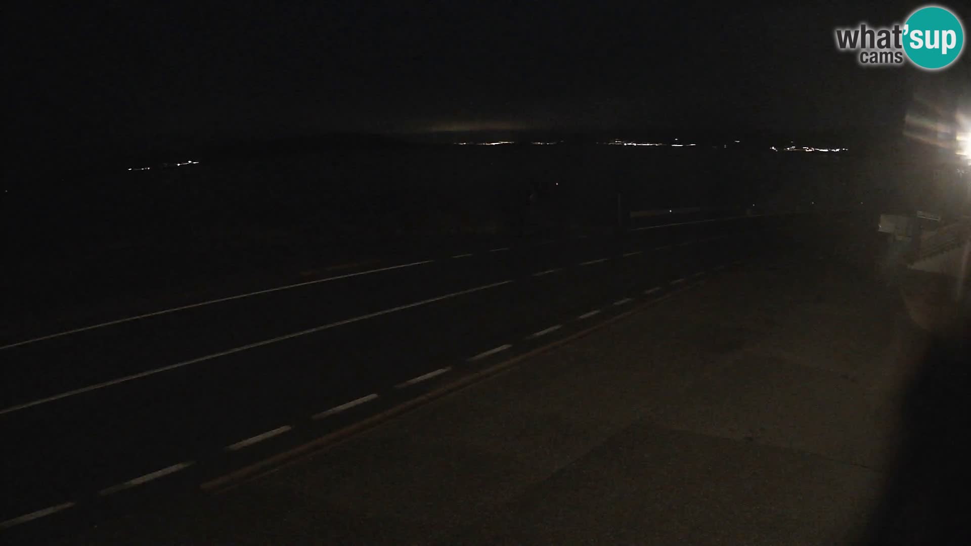 Webcam autoroute Adriatique D8 près de SENJ – vue sur l’île de KRK