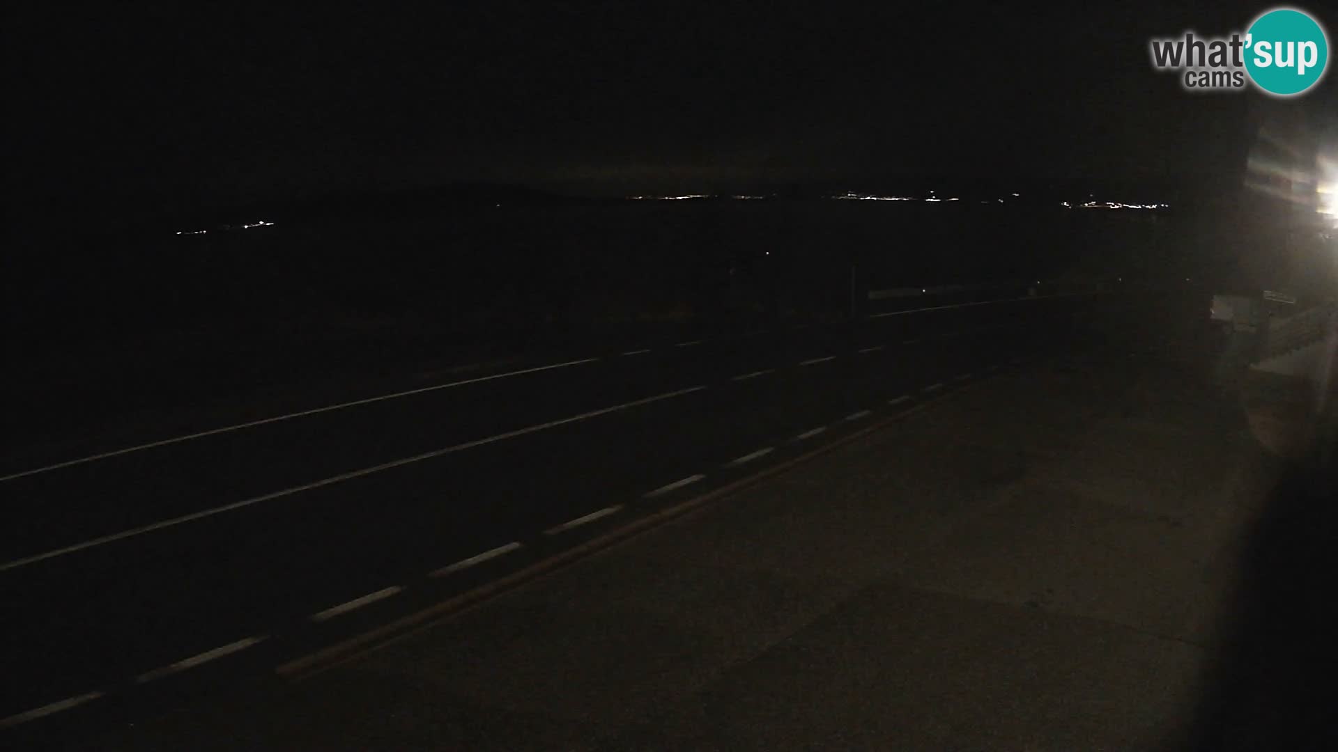 Webcam autoroute Adriatique D8 près de SENJ – vue sur l’île de KRK