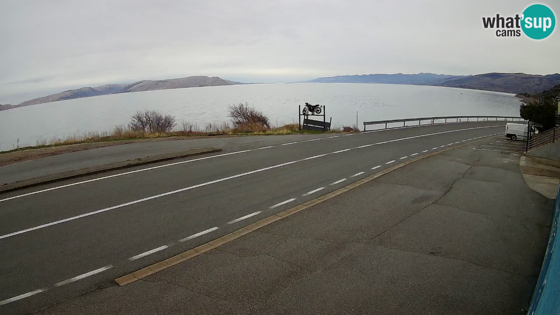 Web kamera Jadranska Magistrala kod SENJa – pogled na KRK