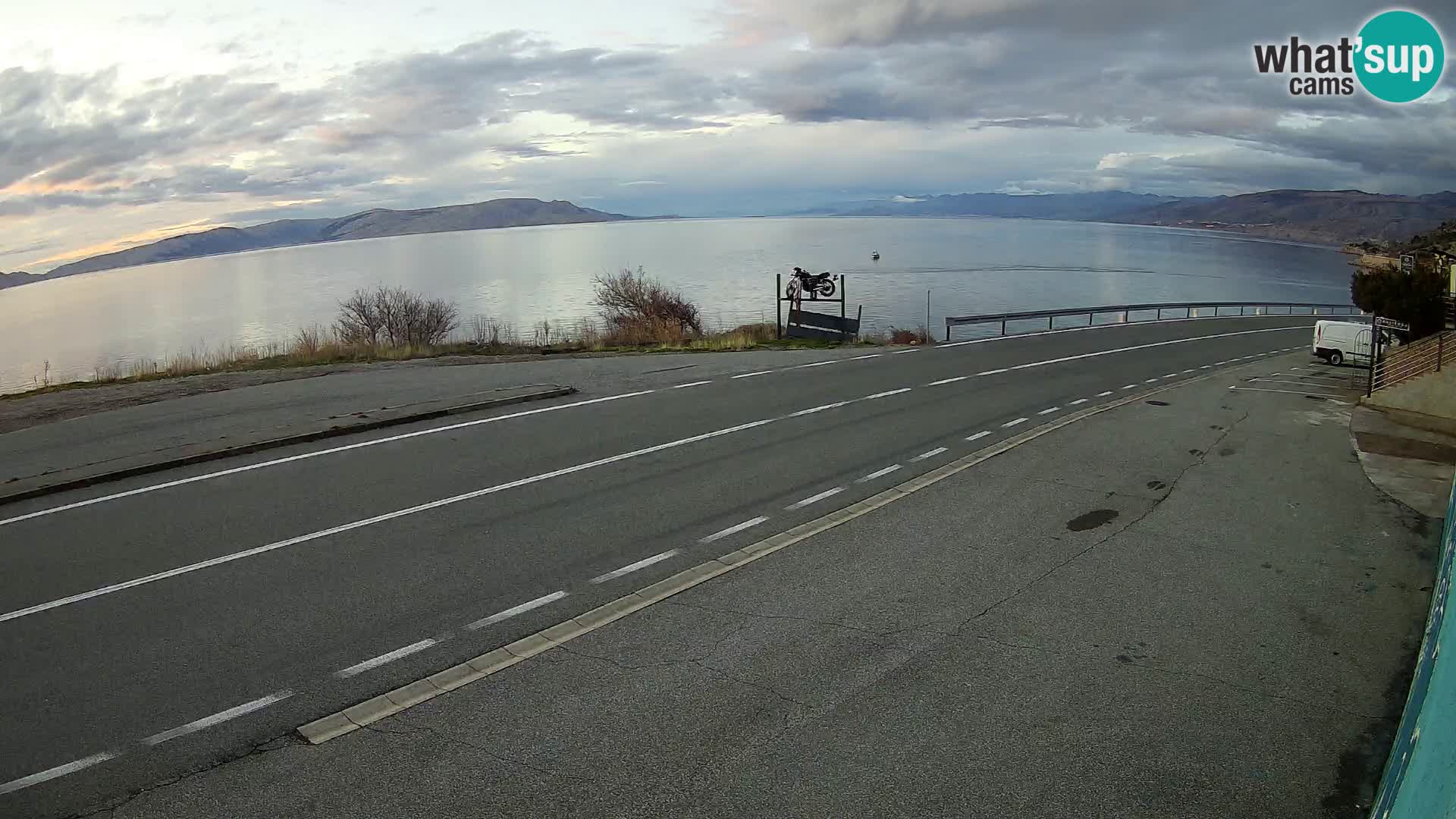 Webcam statale Adriatica D8 vicino SEGNA – Panorama su VEGLIA