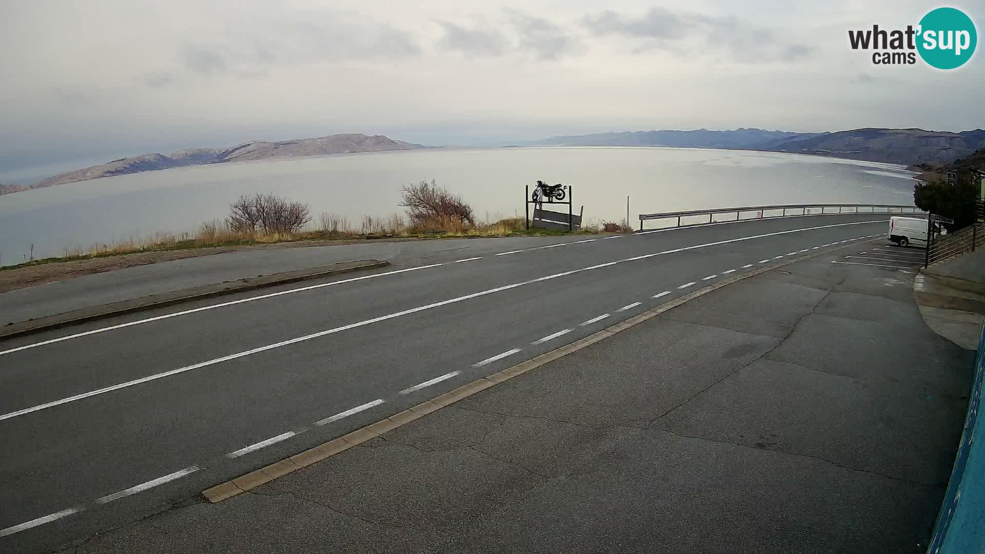 Webcam statale Adriatica D8 vicino SEGNA – Panorama su VEGLIA