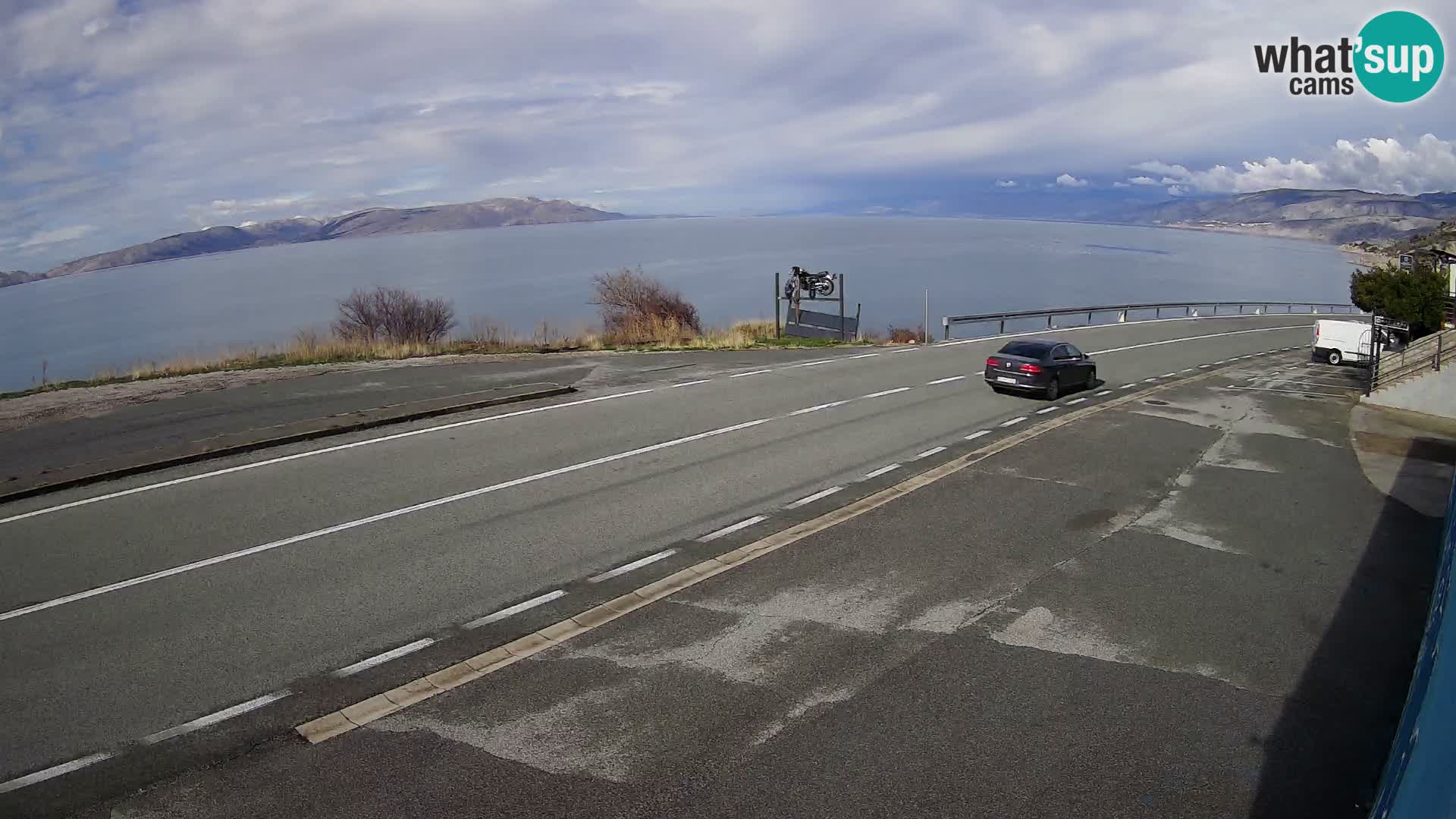 Webcam statale Adriatica D8 vicino SEGNA – Panorama su VEGLIA