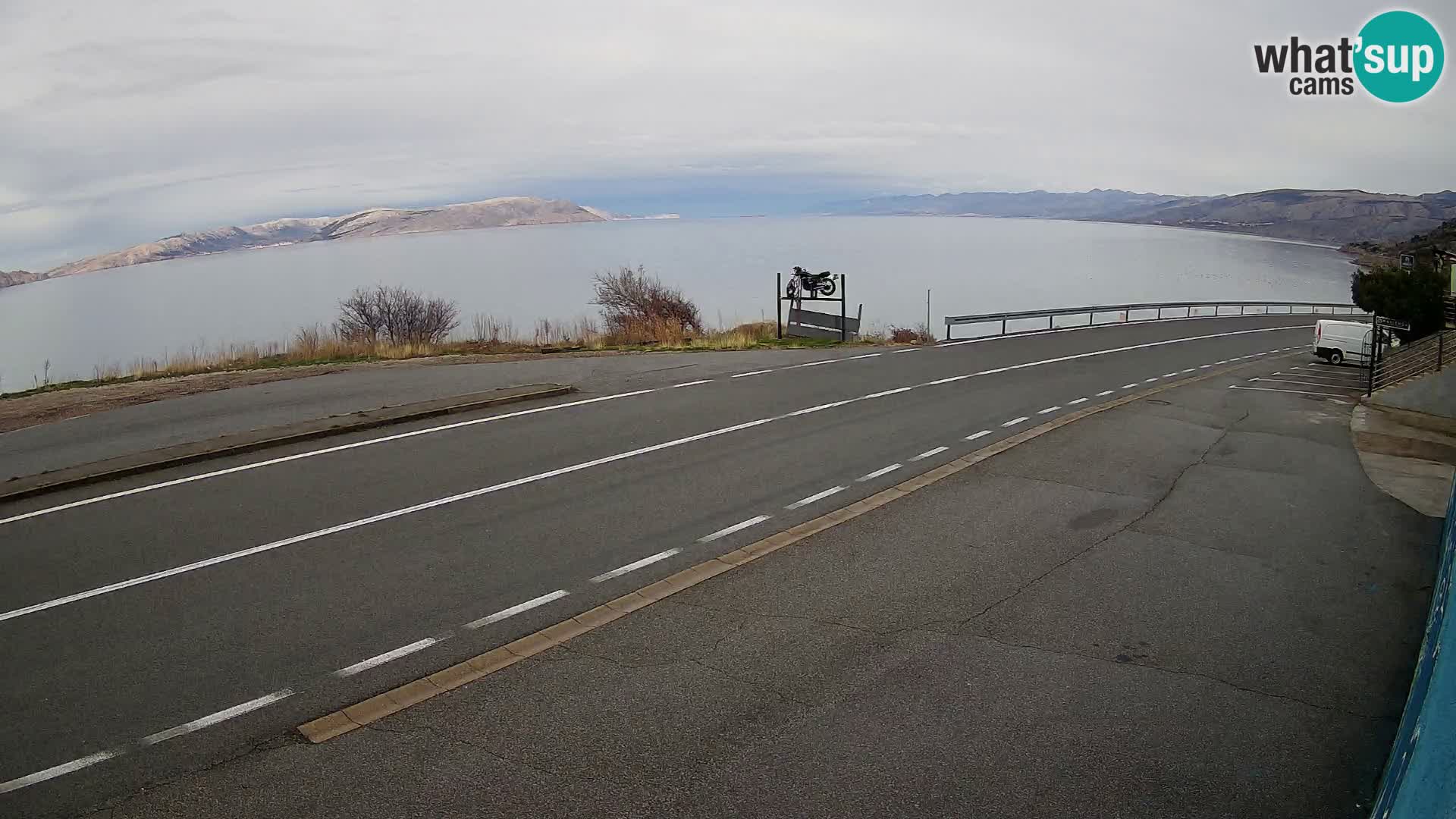 Webcam statale Adriatica D8 vicino SEGNA – Panorama su VEGLIA