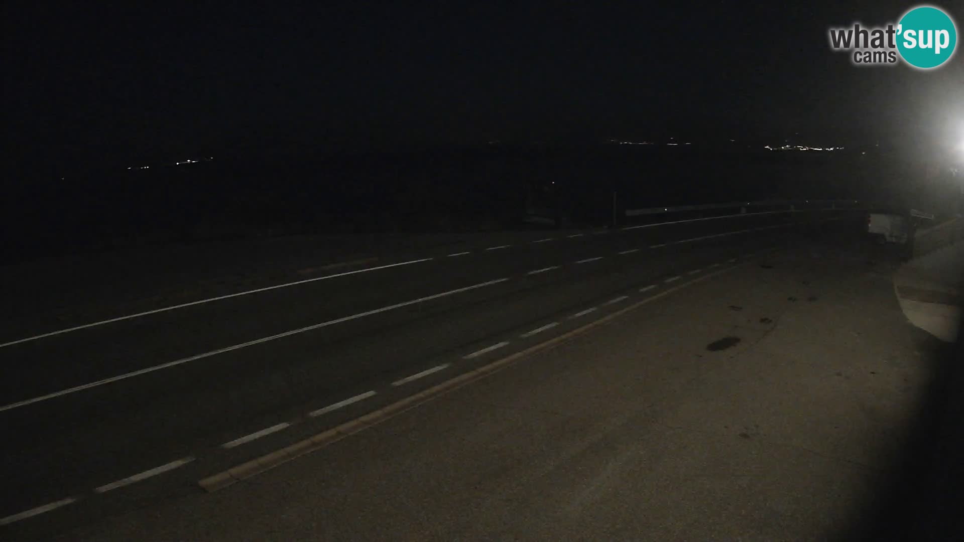 Webcam Adria-Autobahn D8 bei SENJ – Blick auf die Insel KRK