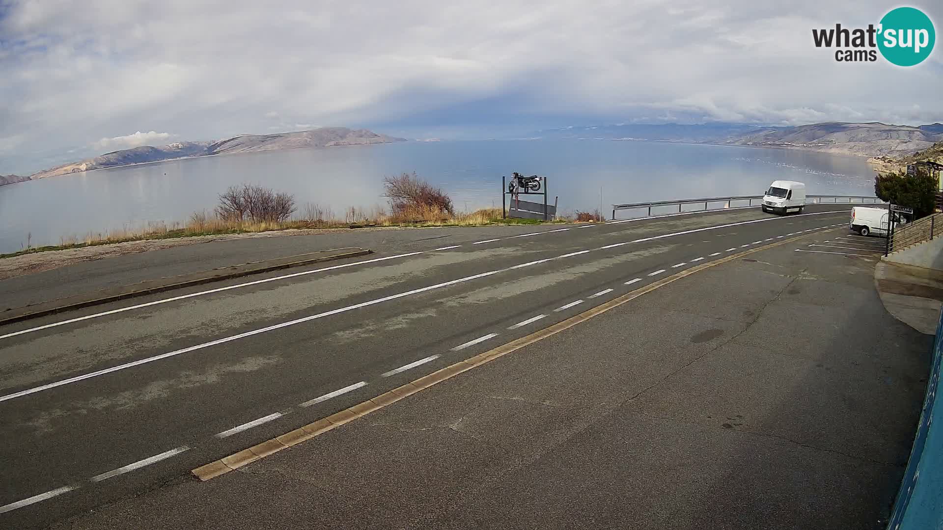 Webcam statale Adriatica D8 vicino SEGNA – Panorama su VEGLIA