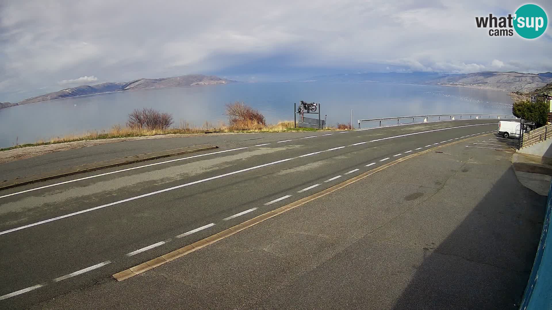 Web kamera Jadranska Magistrala kod SENJa – pogled na KRK