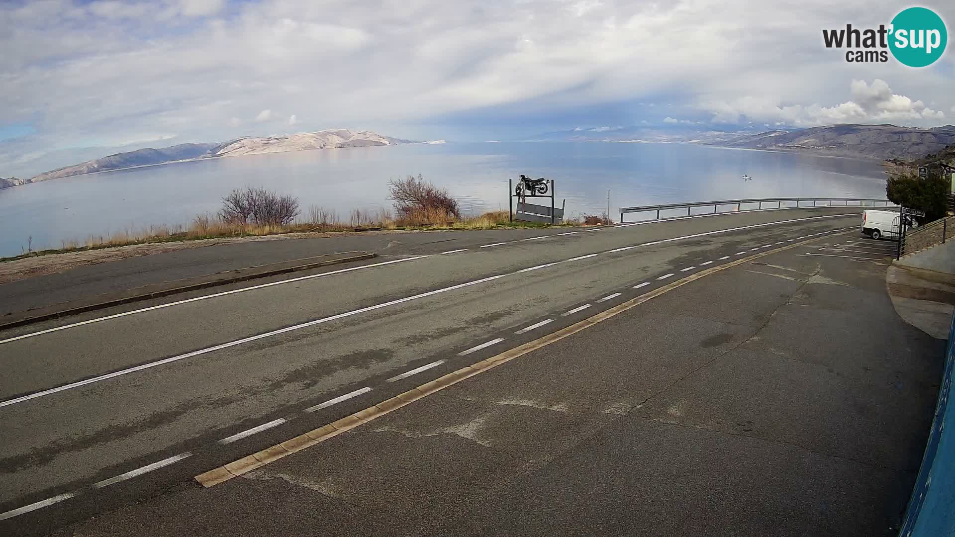 Webcam statale Adriatica D8 vicino SEGNA – Panorama su VEGLIA