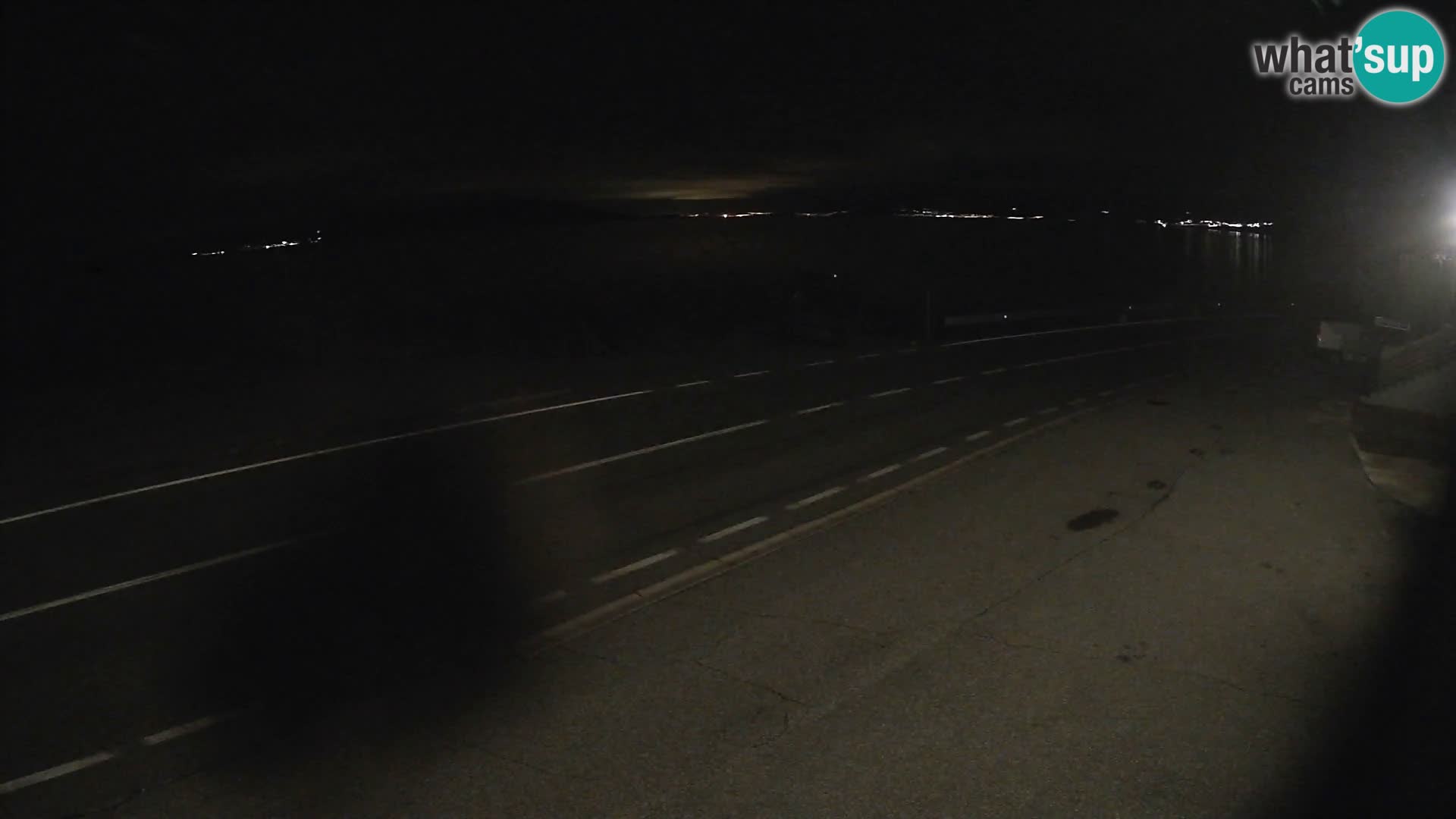 Webcam Adriatic highway D8 near SENJ – view to KRK island