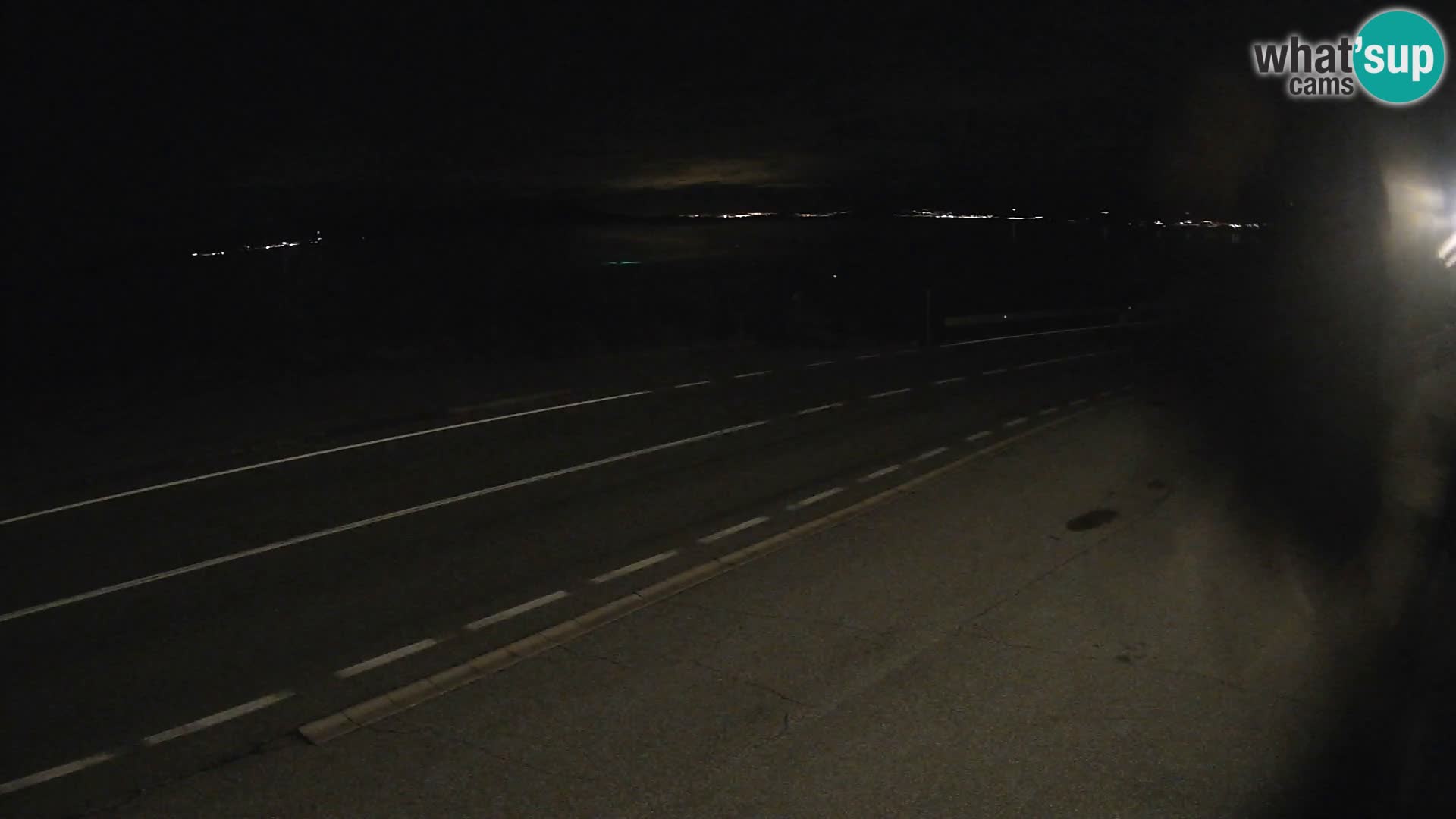 Webcam Adria-Autobahn D8 bei SENJ – Blick auf die Insel KRK