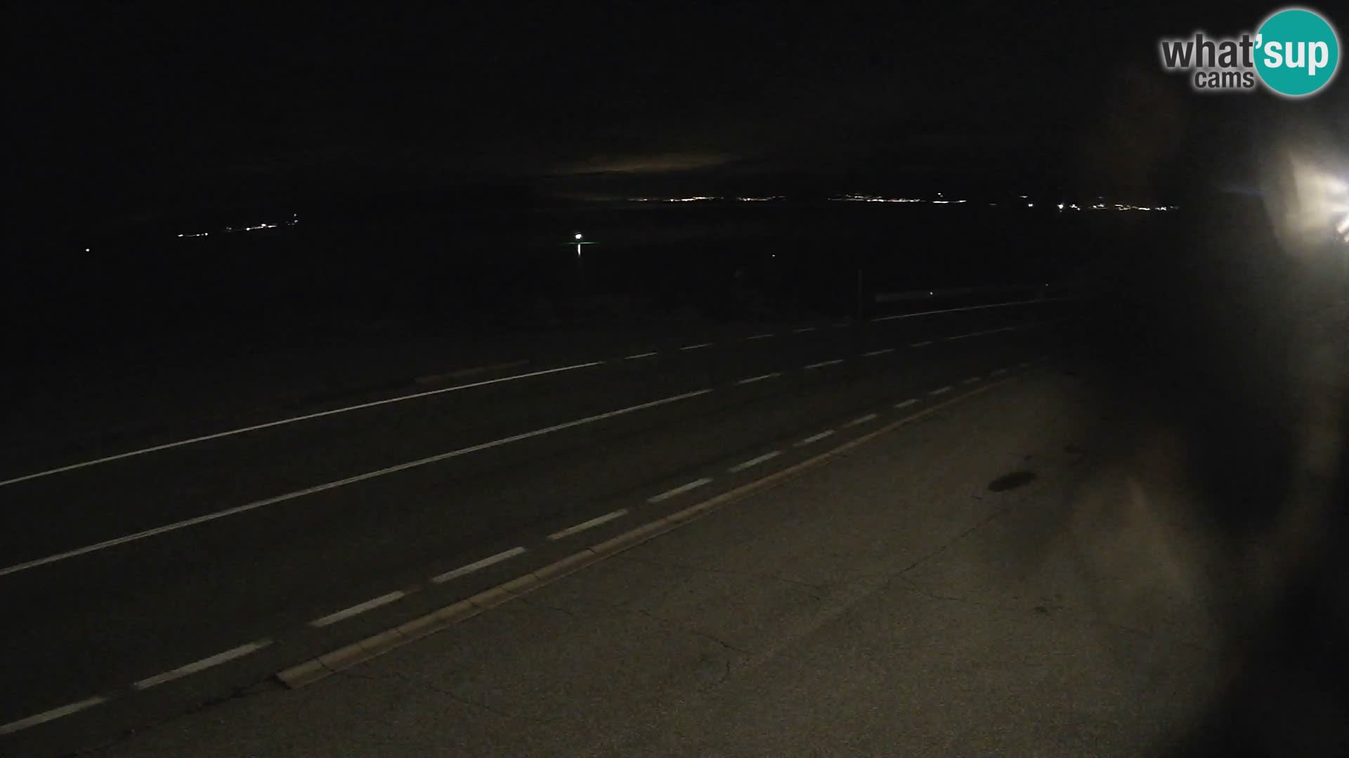 Webcam Adria-Autobahn D8 bei SENJ – Blick auf die Insel KRK